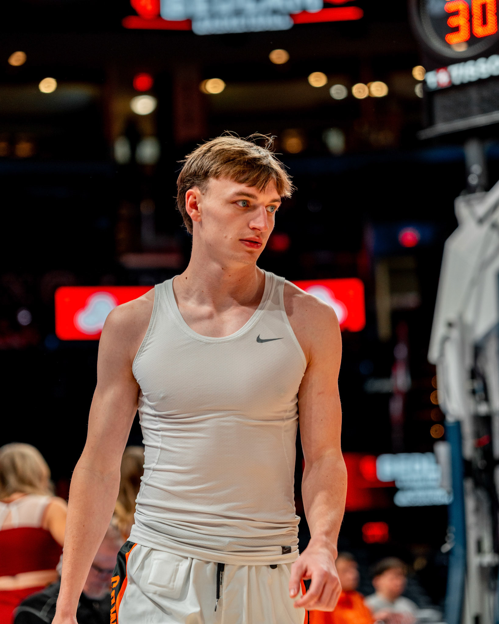 Image Taken at OkState vs Oklahoma, 13, 12, 2025, Paycom Center, Oklahoma City Oklahoma. Carson Skidmore/OSU Athletics