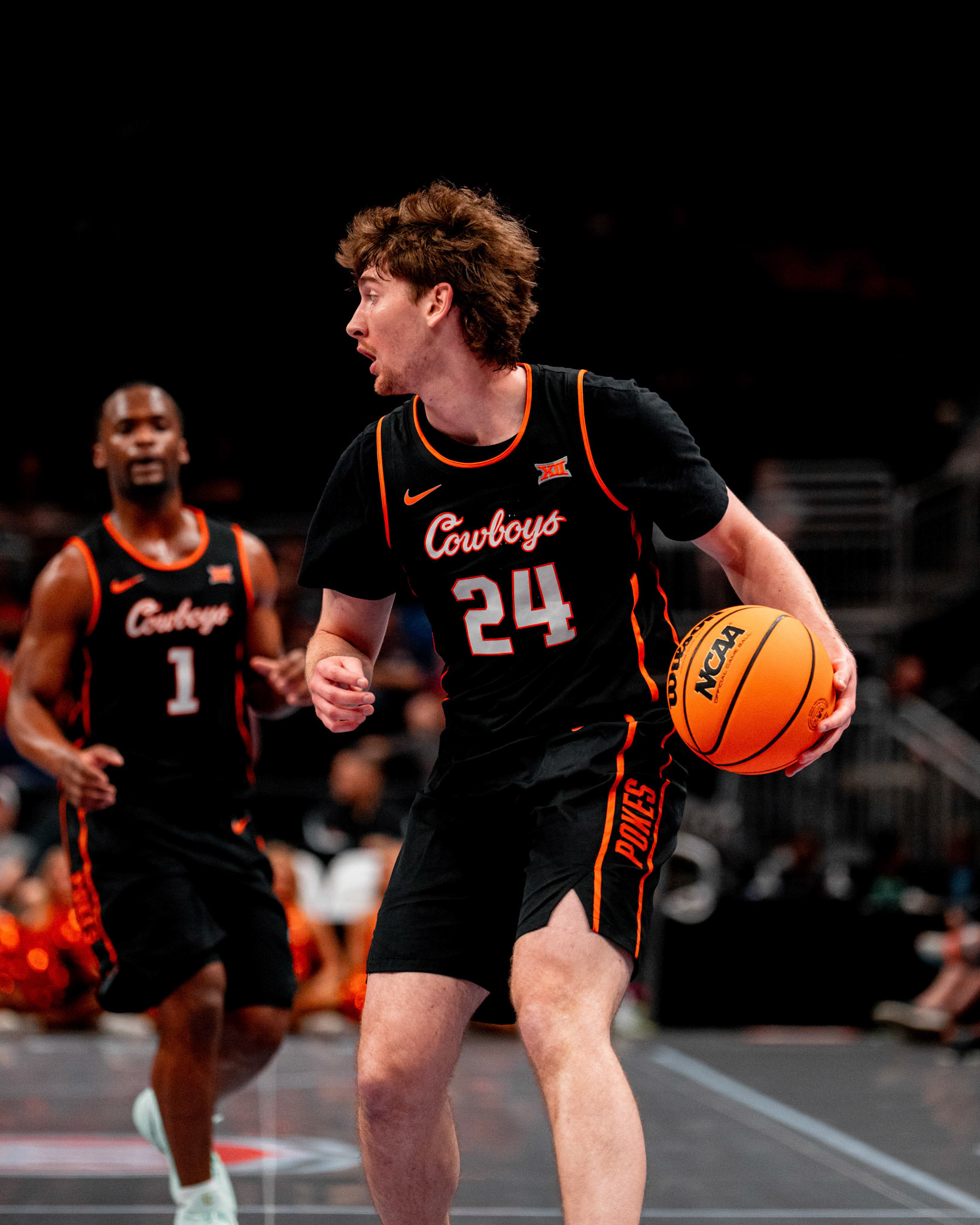 Image Taken at 2026 Phillips 66 Big 12 Men's Basketball Tournament, 11, 03, 2026, T-Mobile Center, Kansas City Missouri. Carson Skidmore/OSU Athletics