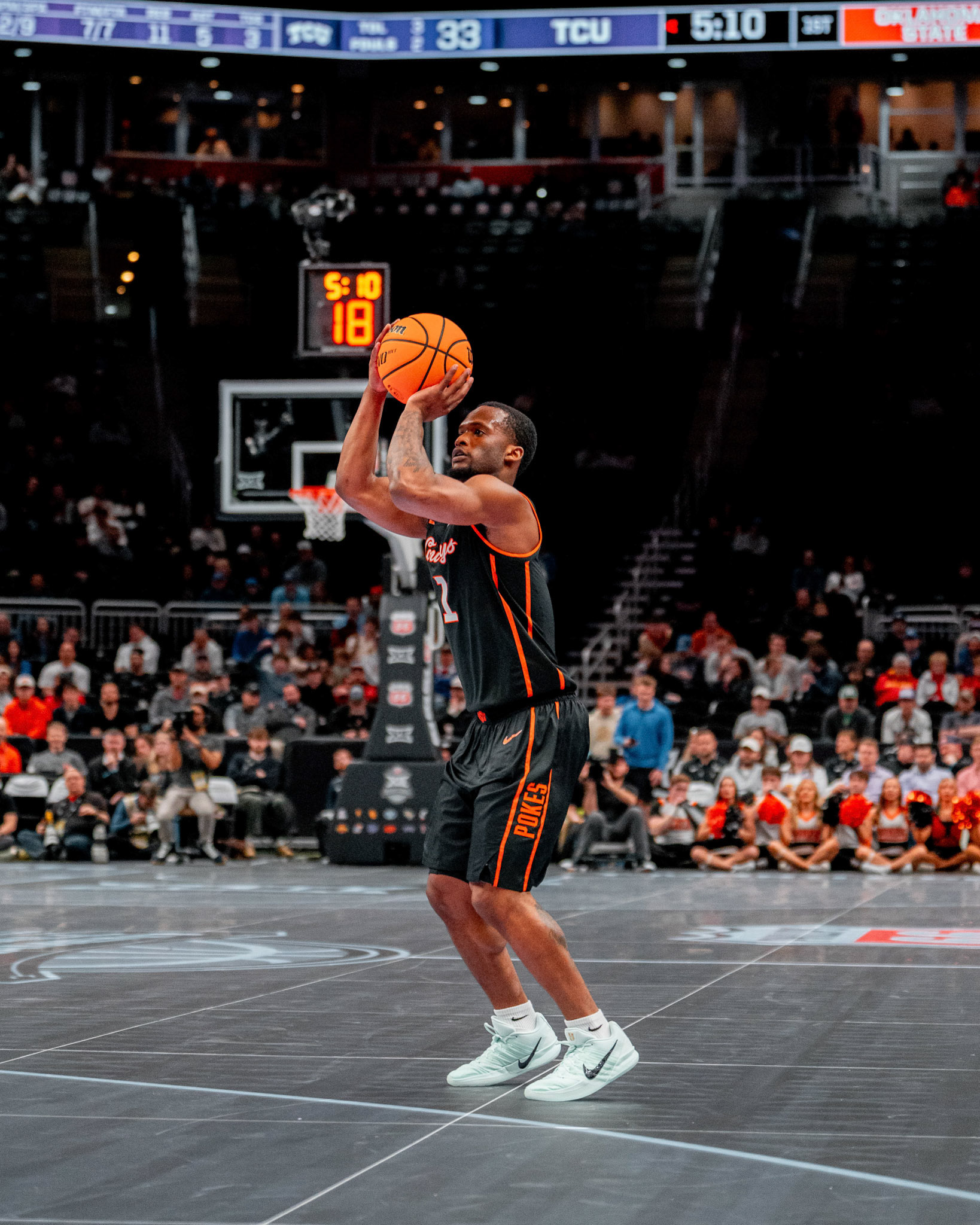 Image Taken at MBB vs TCU (Big 12 Tournamentt, 12, 03, 2026, T-Mobile Center, Kansas City Missouri. Carson Skidmore/OSU Athletics