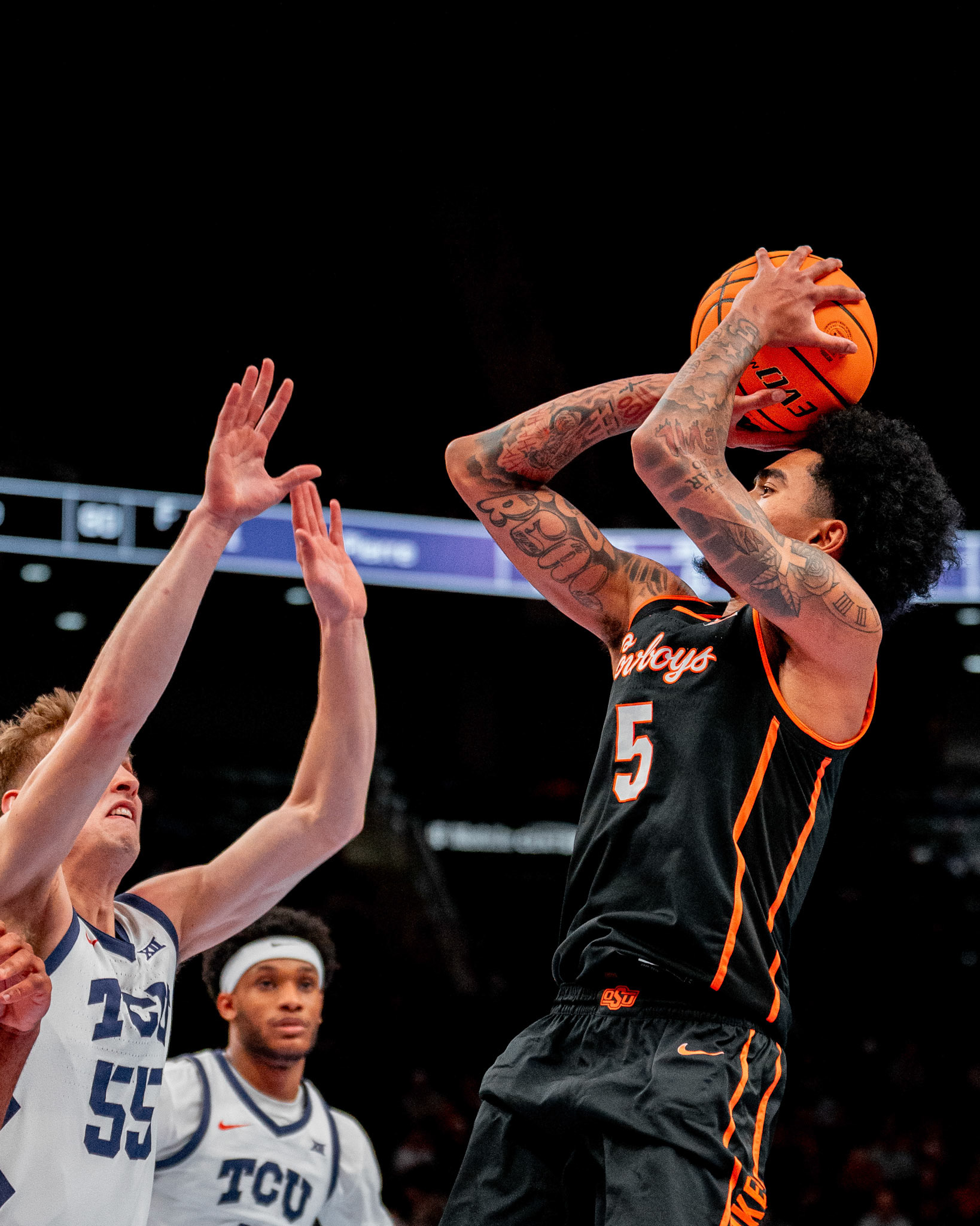 Image Taken at MBB vs TCU (Big 12 Tournamentt, 12, 03, 2026, T-Mobile Center, Kansas City Missouri. Carson Skidmore/OSU Athletics