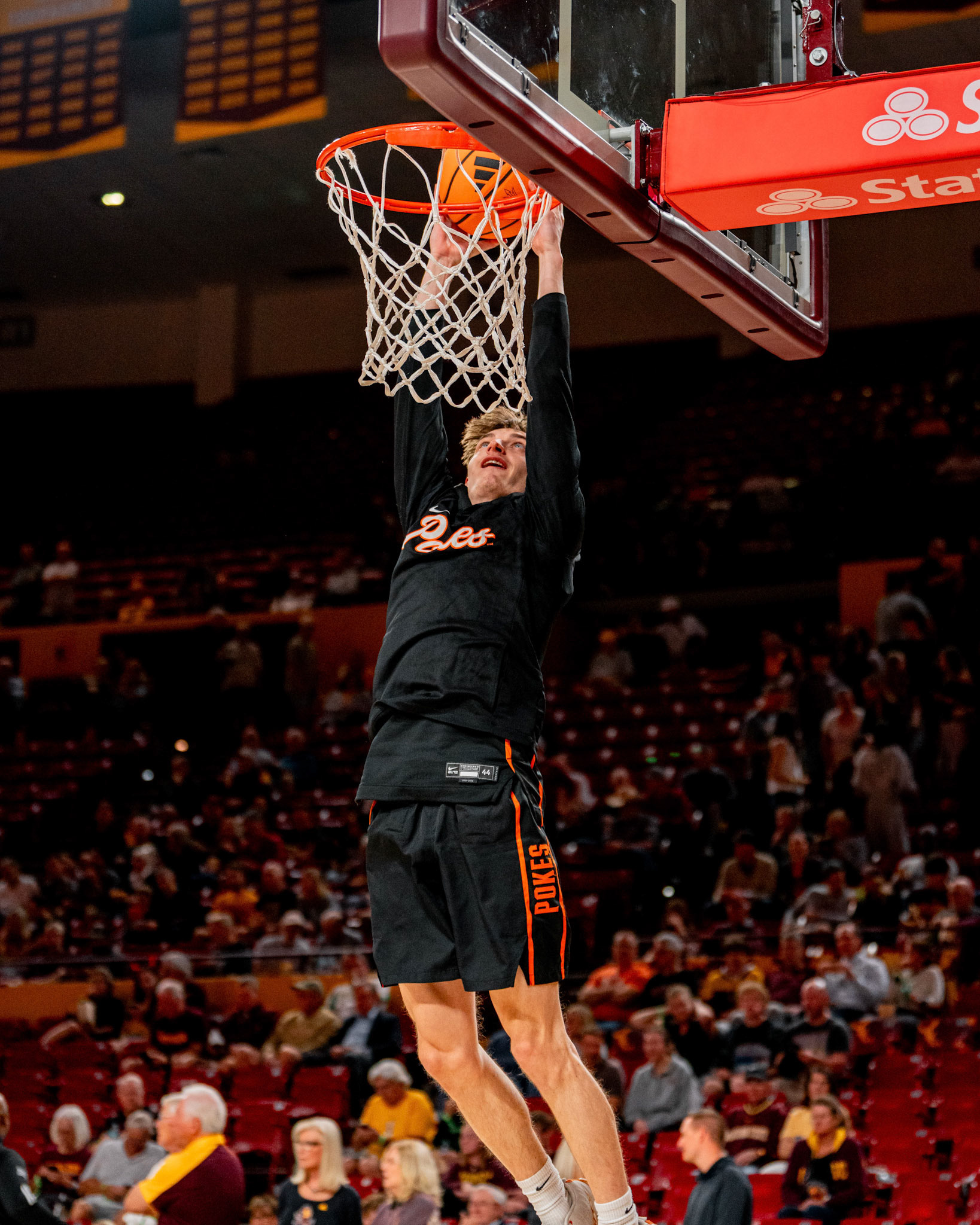 Image Taken at Oklahoma State Mens Basketball at Arizona State University, 10, 02, 2026, Desert Financial Arena, Tempe, Arizona. Carson Skidmore/OSU Athletics