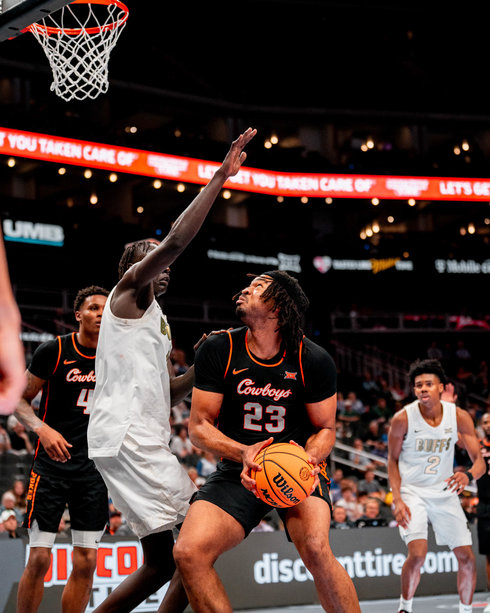 Image Taken at 2026 Phillips 66 Big 12 Men's Basketball Tournament, 11, 03, 2026, T-Mobile Center, Kansas City Missouri. Carson Skidmore/OSU Athletics
