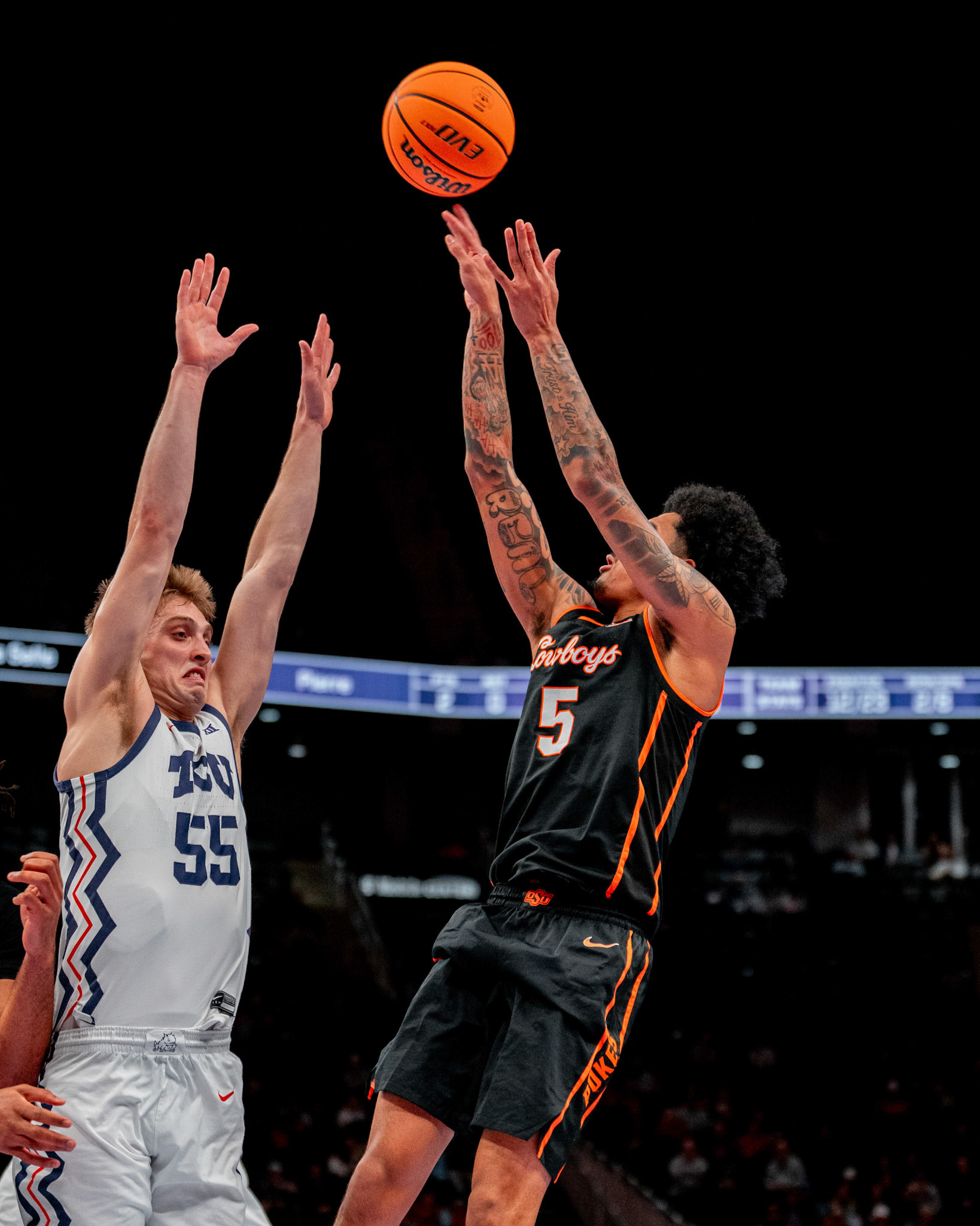 Image Taken at MBB vs TCU (Big 12 Tournamentt, 12, 03, 2026, T-Mobile Center, Kansas City Missouri. Carson Skidmore/OSU Athletics