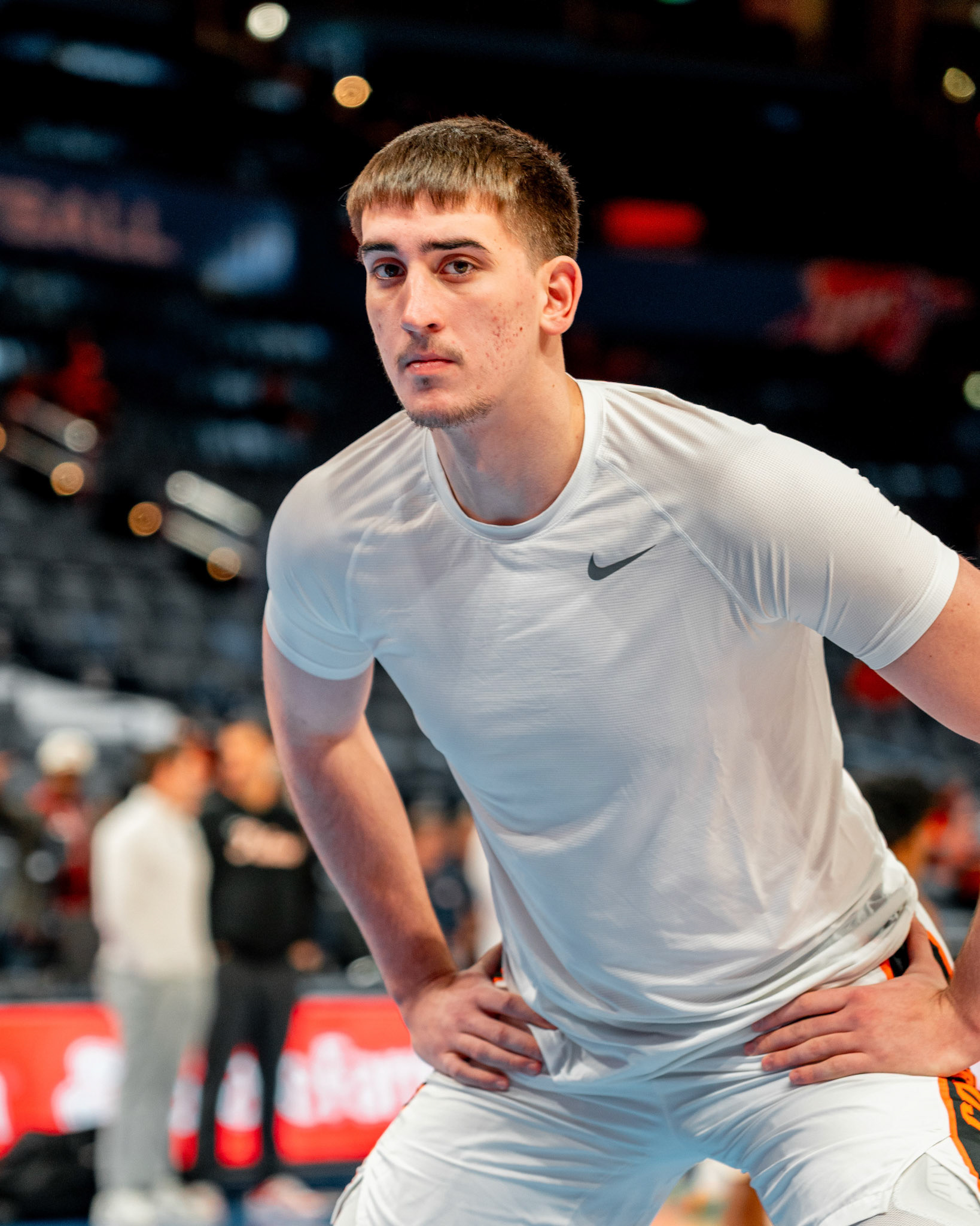 Image Taken at OkState vs Oklahoma, 13, 12, 2025, Paycom Center, Oklahoma City Oklahoma. Carson Skidmore/OSU Athletics