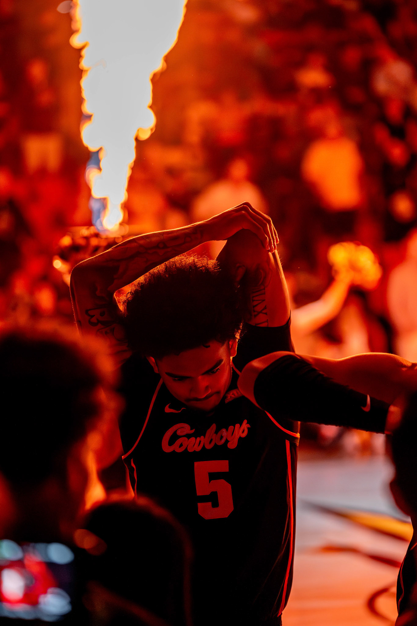 Image Taken at Oklahoma State Mens Basketball at Arizona State University, 10, 02, 2026, Desert Financial Arena, Tempe, Arizona. Carson Skidmore/OSU Athletics