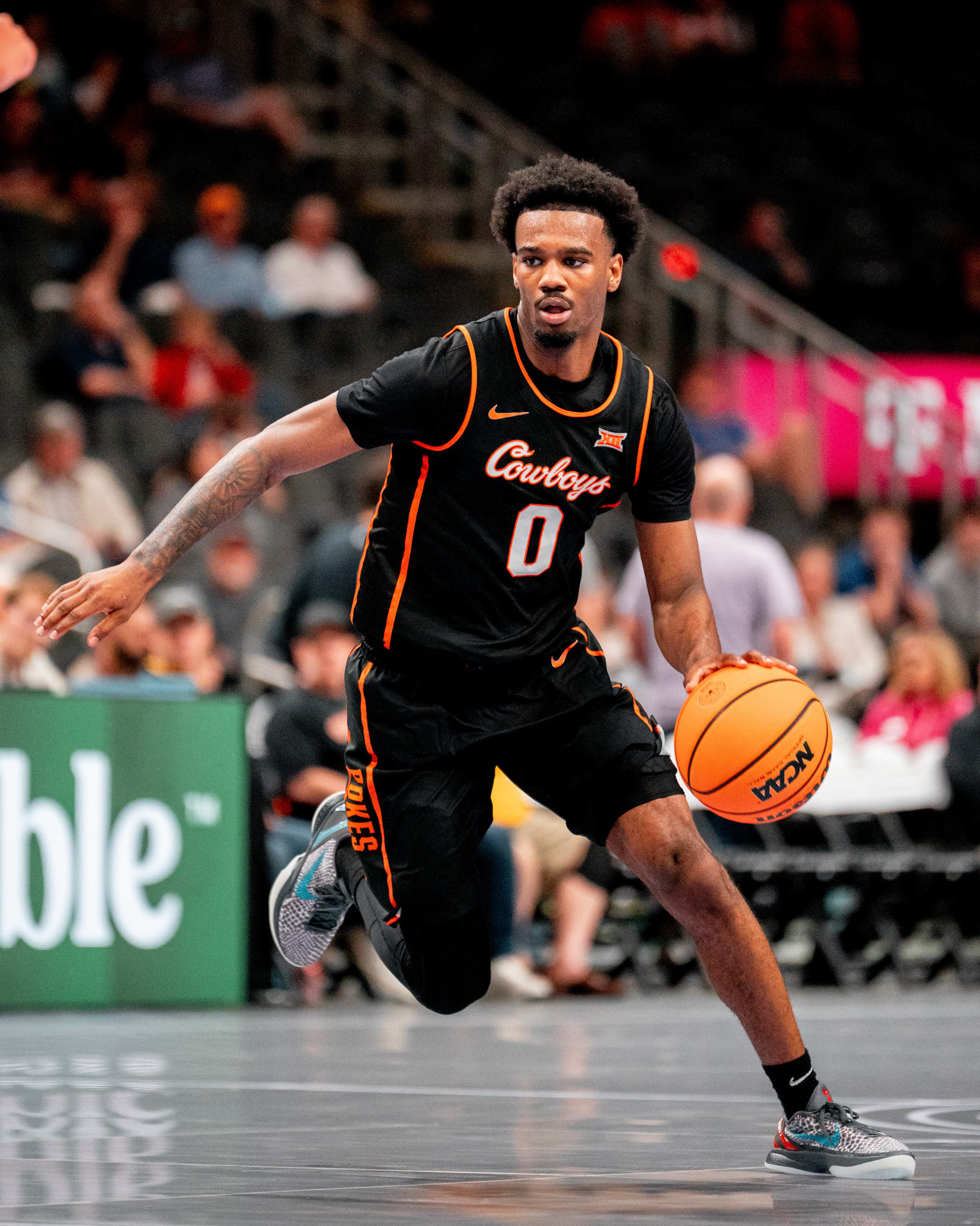 Image Taken at 2026 Phillips 66 Big 12 Men's Basketball Tournament, 11, 03, 2026, T-Mobile Center, Kansas City Missouri. Carson Skidmore/OSU Athletics