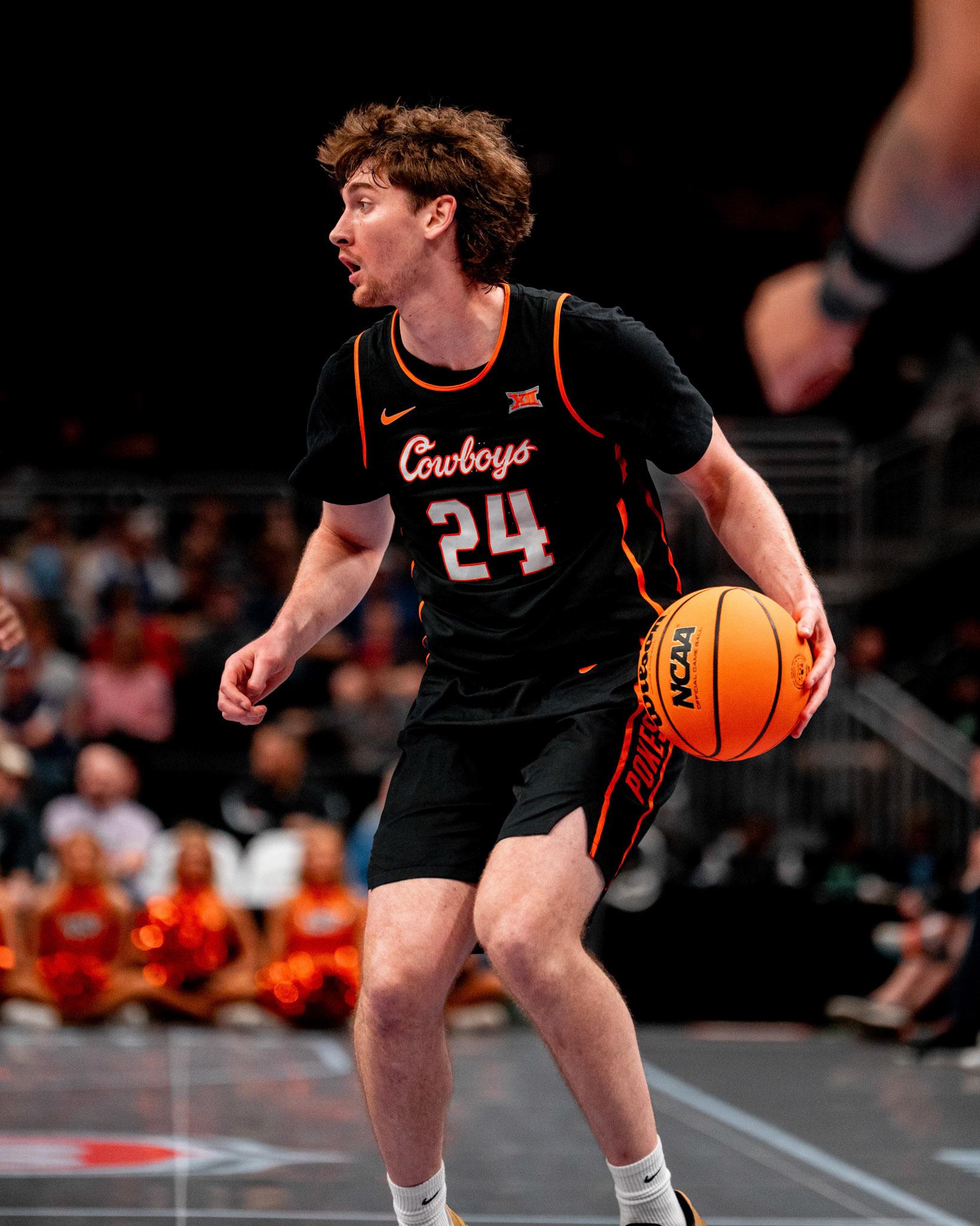 Image Taken at 2026 Phillips 66 Big 12 Men's Basketball Tournament, 11, 03, 2026, T-Mobile Center, Kansas City Missouri. Carson Skidmore/OSU Athletics