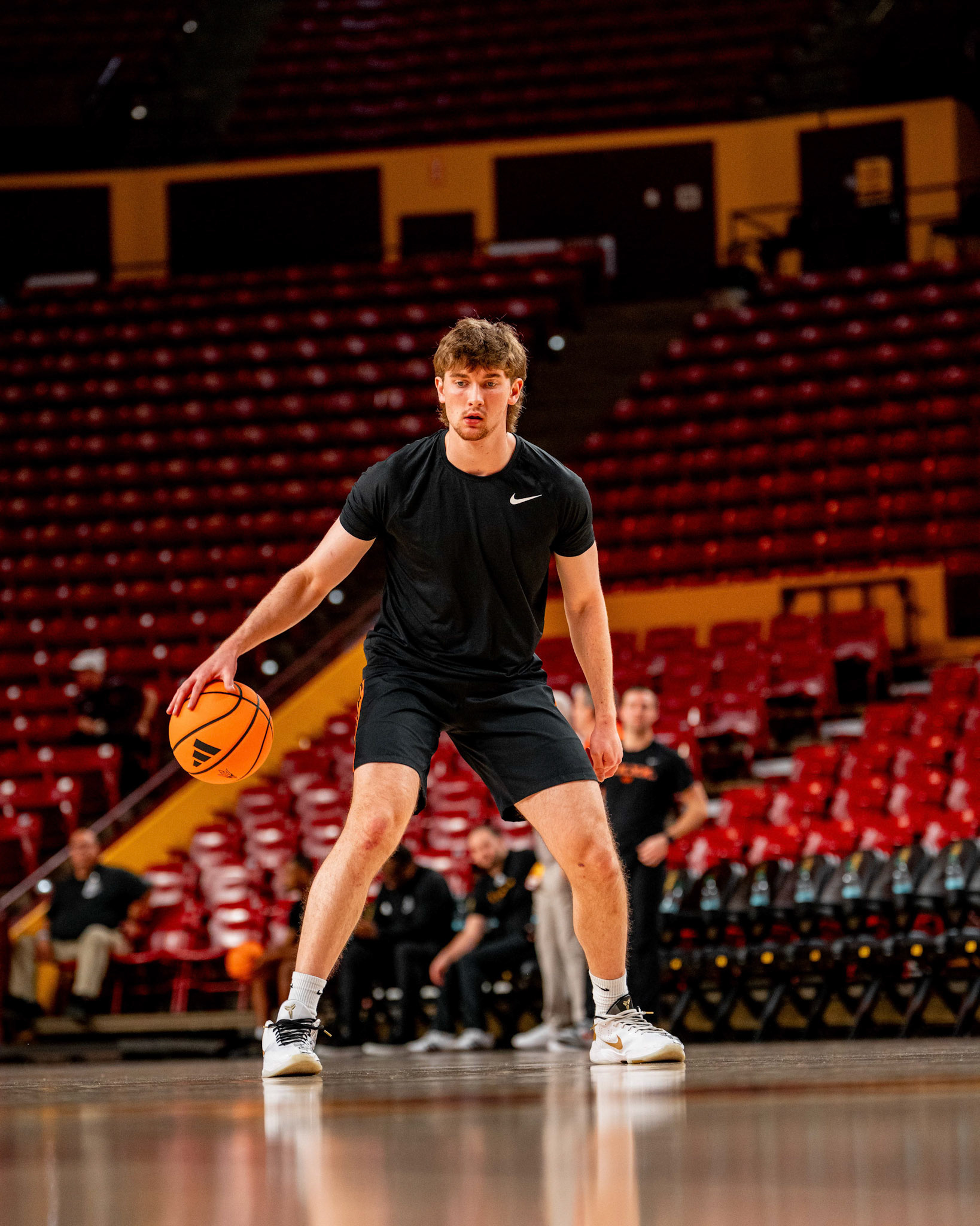 Image Taken at Oklahoma State Mens Basketball at Arizona State University, 10, 02, 2026, Desert Financial Arena, Tempe, Arizona. Carson Skidmore/OSU Athletics