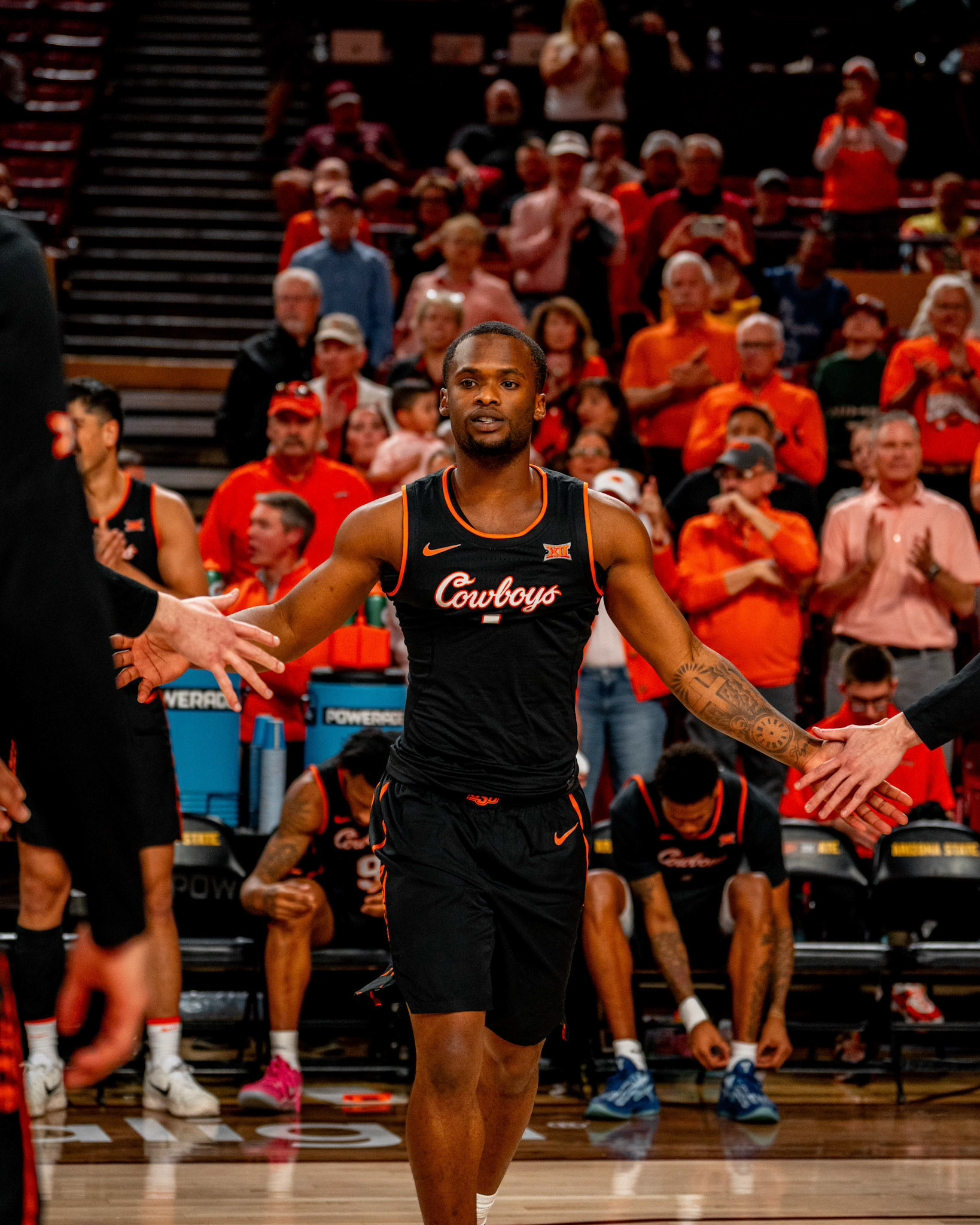 Image Taken at Oklahoma State Mens Basketball at Arizona State University, 10, 02, 2026, Desert Financial Arena, Tempe, Arizona. Carson Skidmore/OSU Athletics