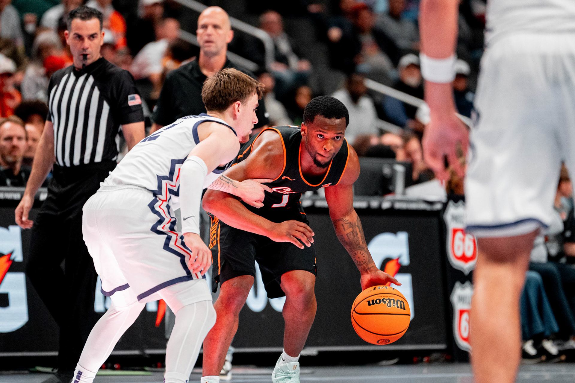 Image Taken at MBB vs TCU (Big 12 Tournamentt, 12, 03, 2026, T-Mobile Center, Kansas City Missouri. Carson Skidmore/OSU Athletics