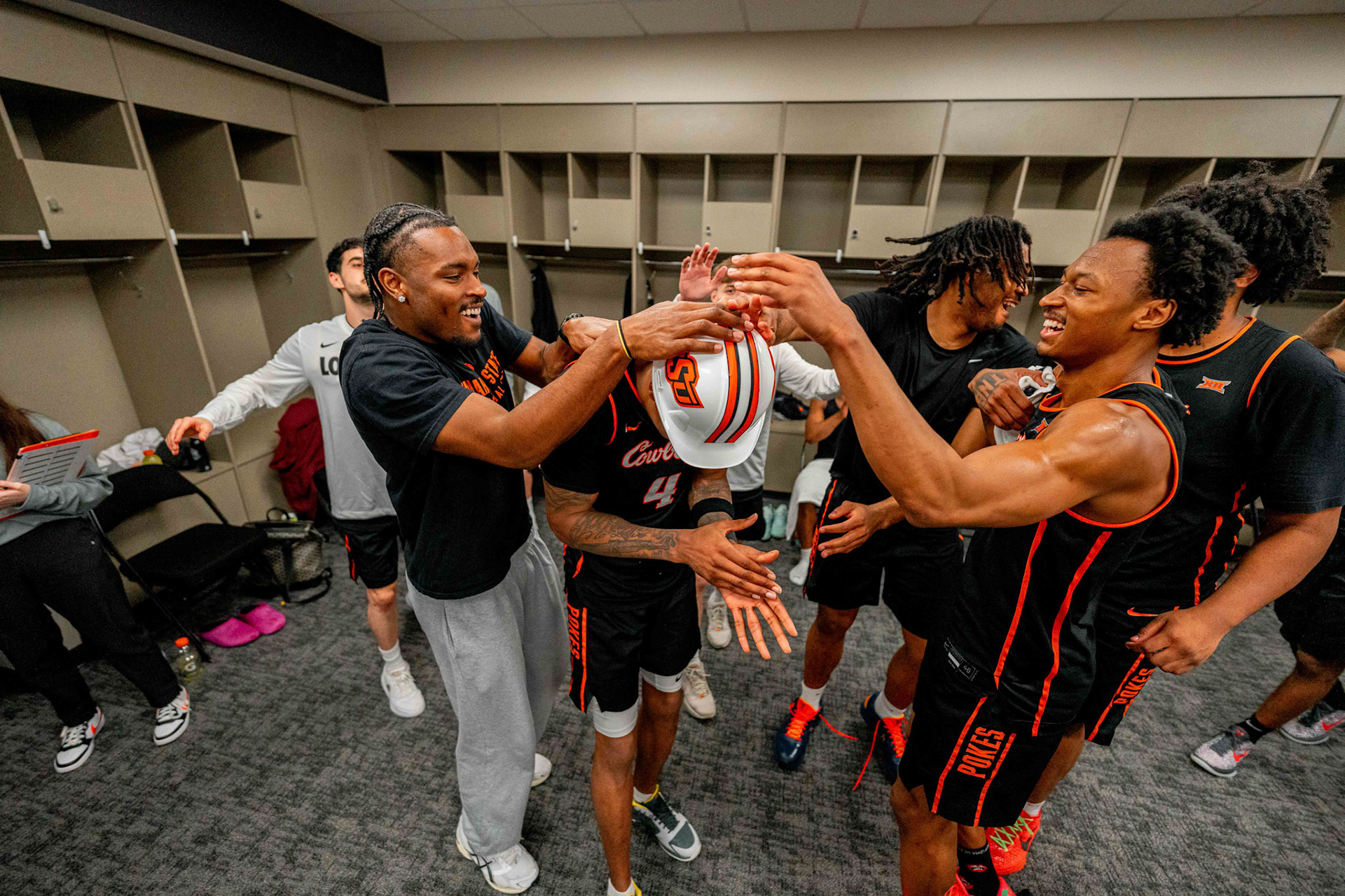 Image Taken at 2026 Phillips 66 Big 12 Men's Basketball Tournament, 11, 03, 2026, T-Mobile Center, Kansas City Missouri. Carson Skidmore/OSU Athletics