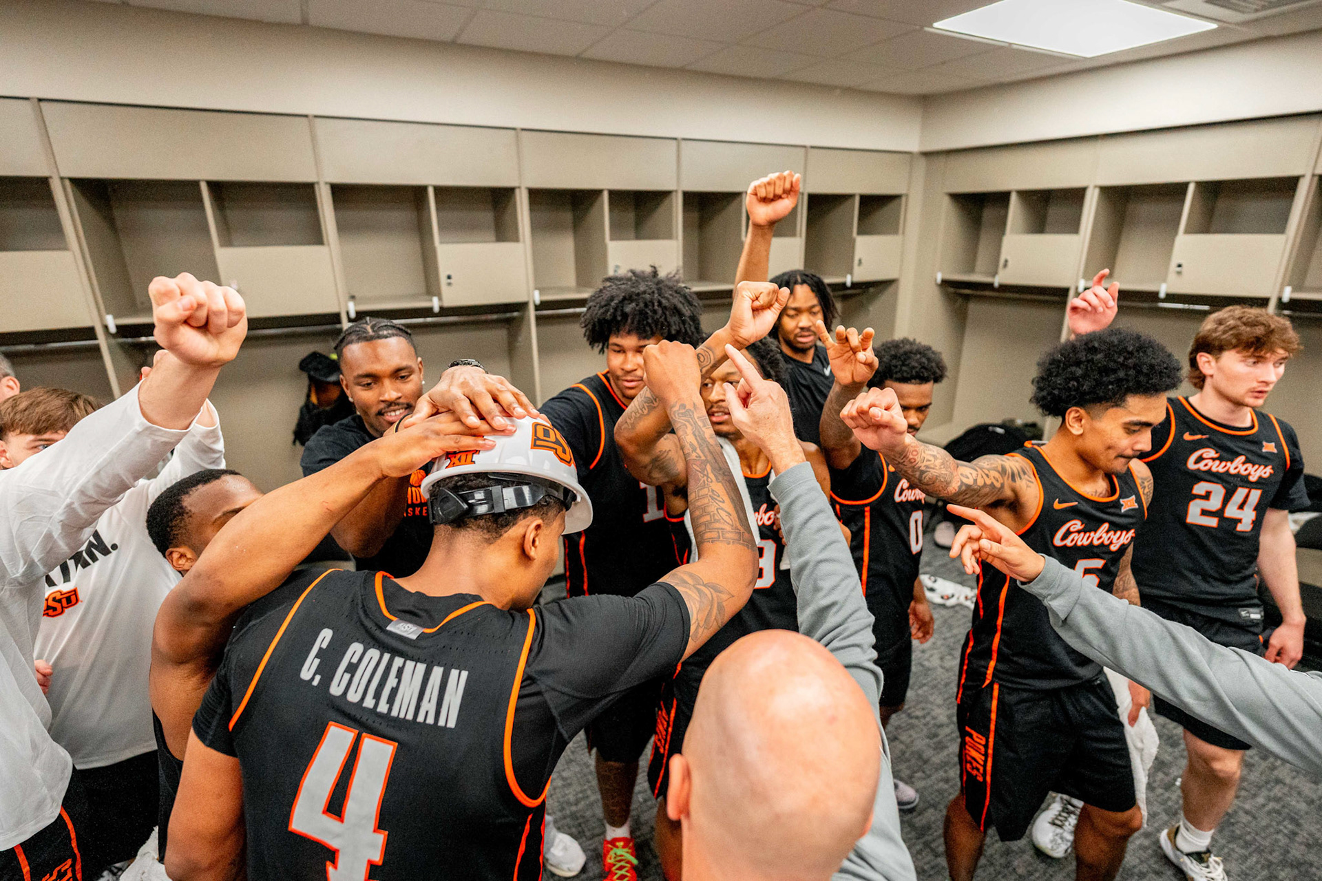 Image Taken at 2026 Phillips 66 Big 12 Men's Basketball Tournament, 11, 03, 2026, T-Mobile Center, Kansas City Missouri. Carson Skidmore/OSU Athletics