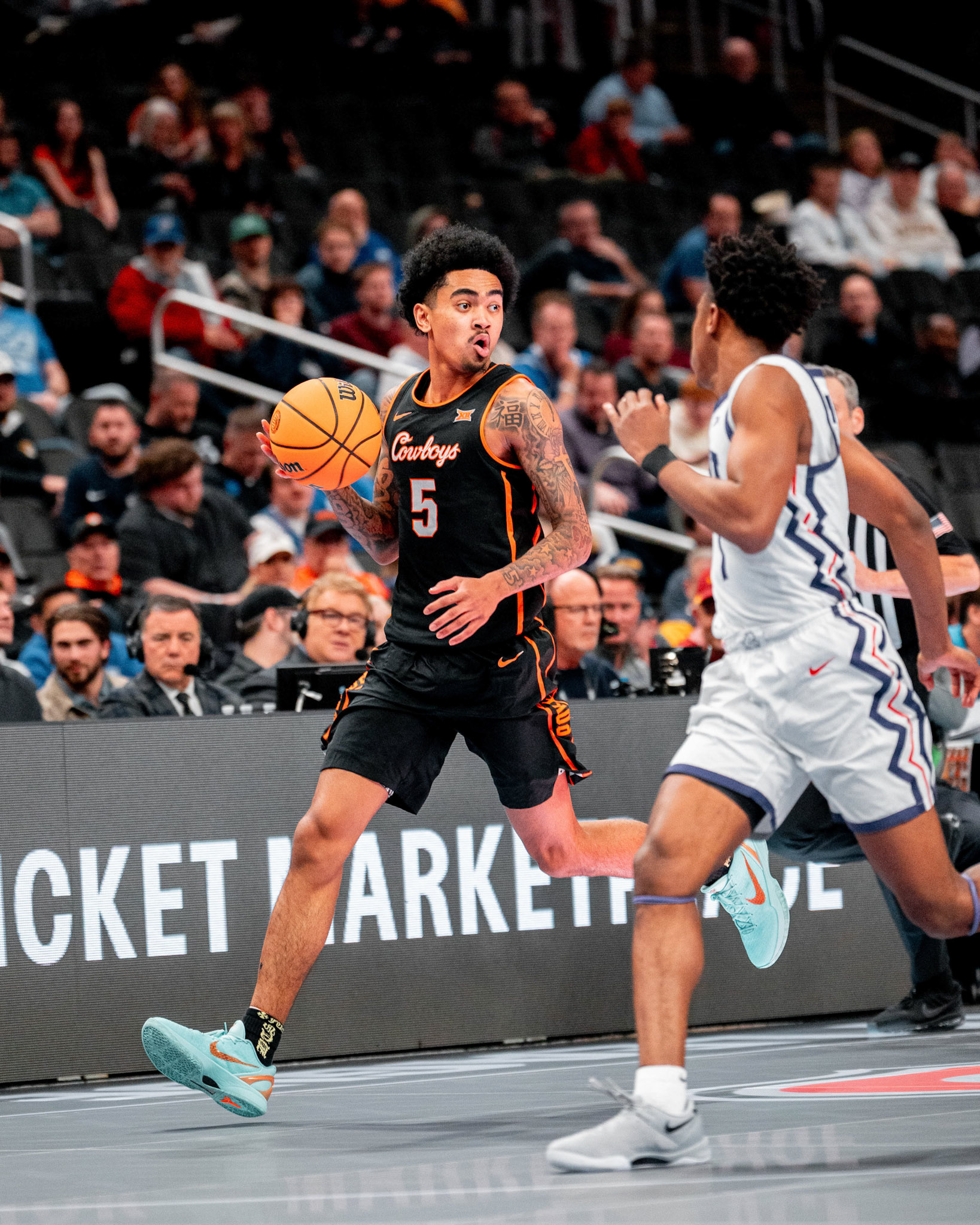 Image Taken at MBB vs TCU (Big 12 Tournamentt, 12, 03, 2026, T-Mobile Center, Kansas City Missouri. Carson Skidmore/OSU Athletics