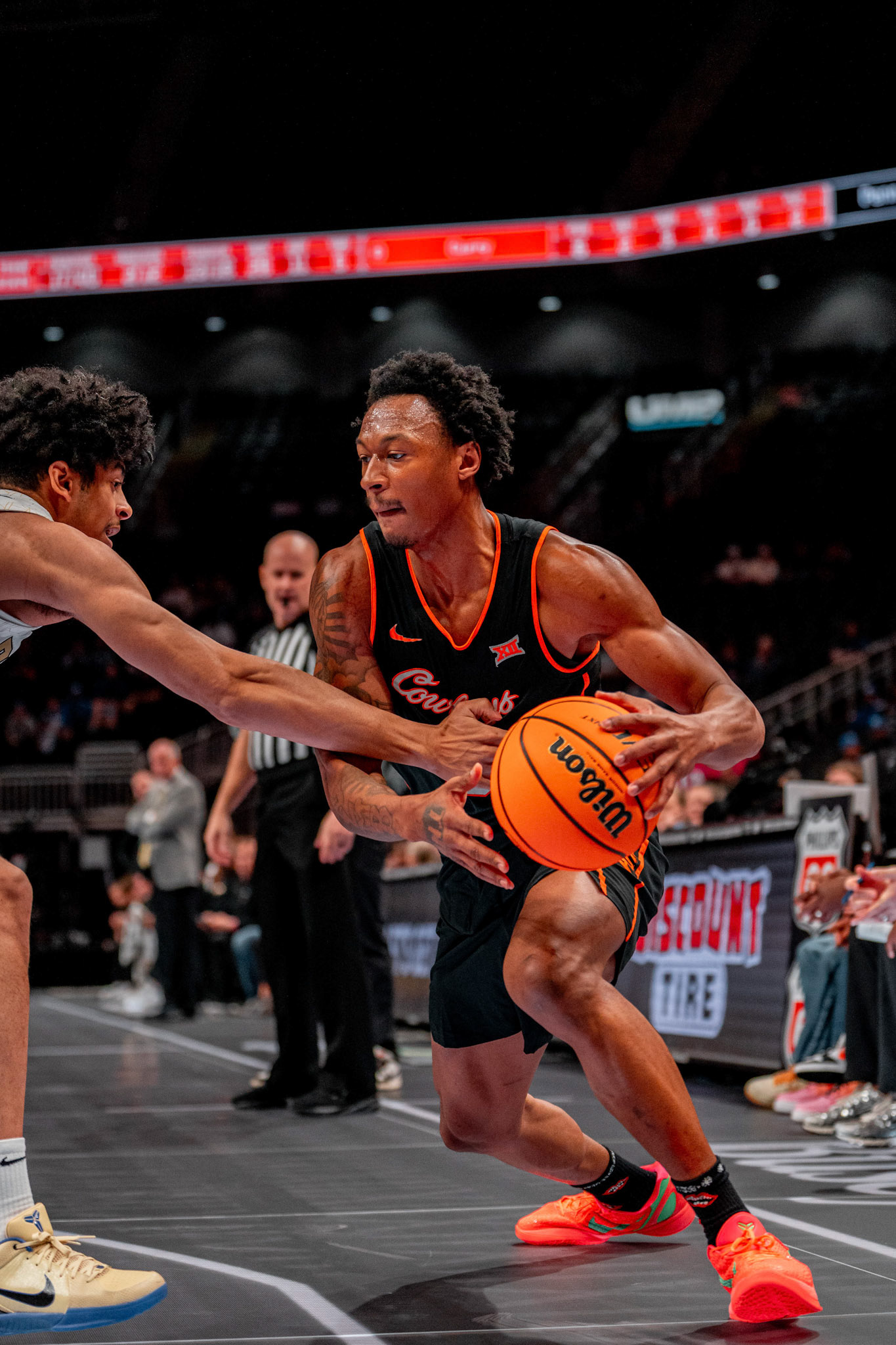 Image Taken at 2026 Phillips 66 Big 12 Men's Basketball Tournament, 11, 03, 2026, T-Mobile Center, Kansas City Missouri. Carson Skidmore/OSU Athletics