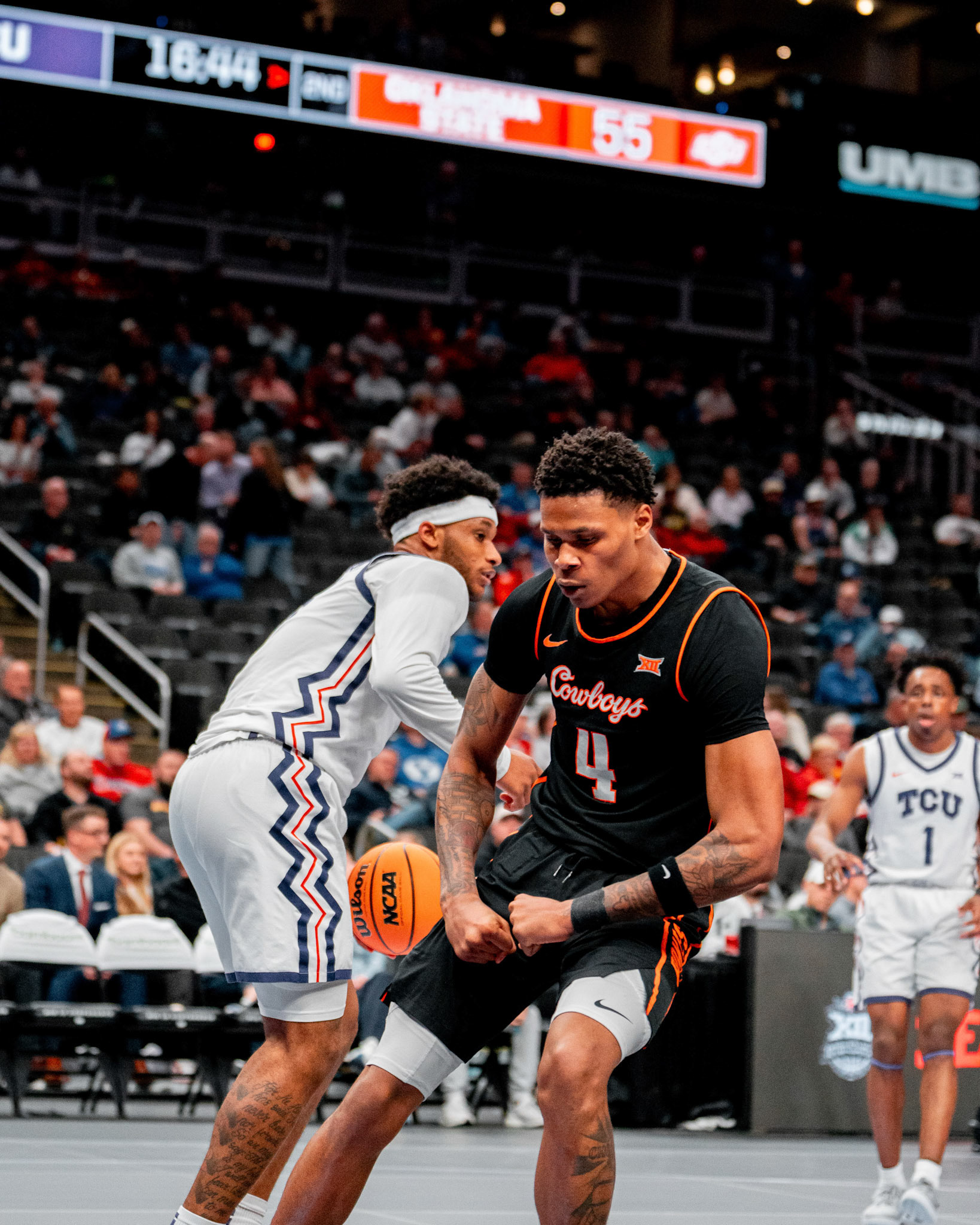 Image Taken at MBB vs TCU (Big 12 Tournamentt, 12, 03, 2026, T-Mobile Center, Kansas City Missouri. Carson Skidmore/OSU Athletics
