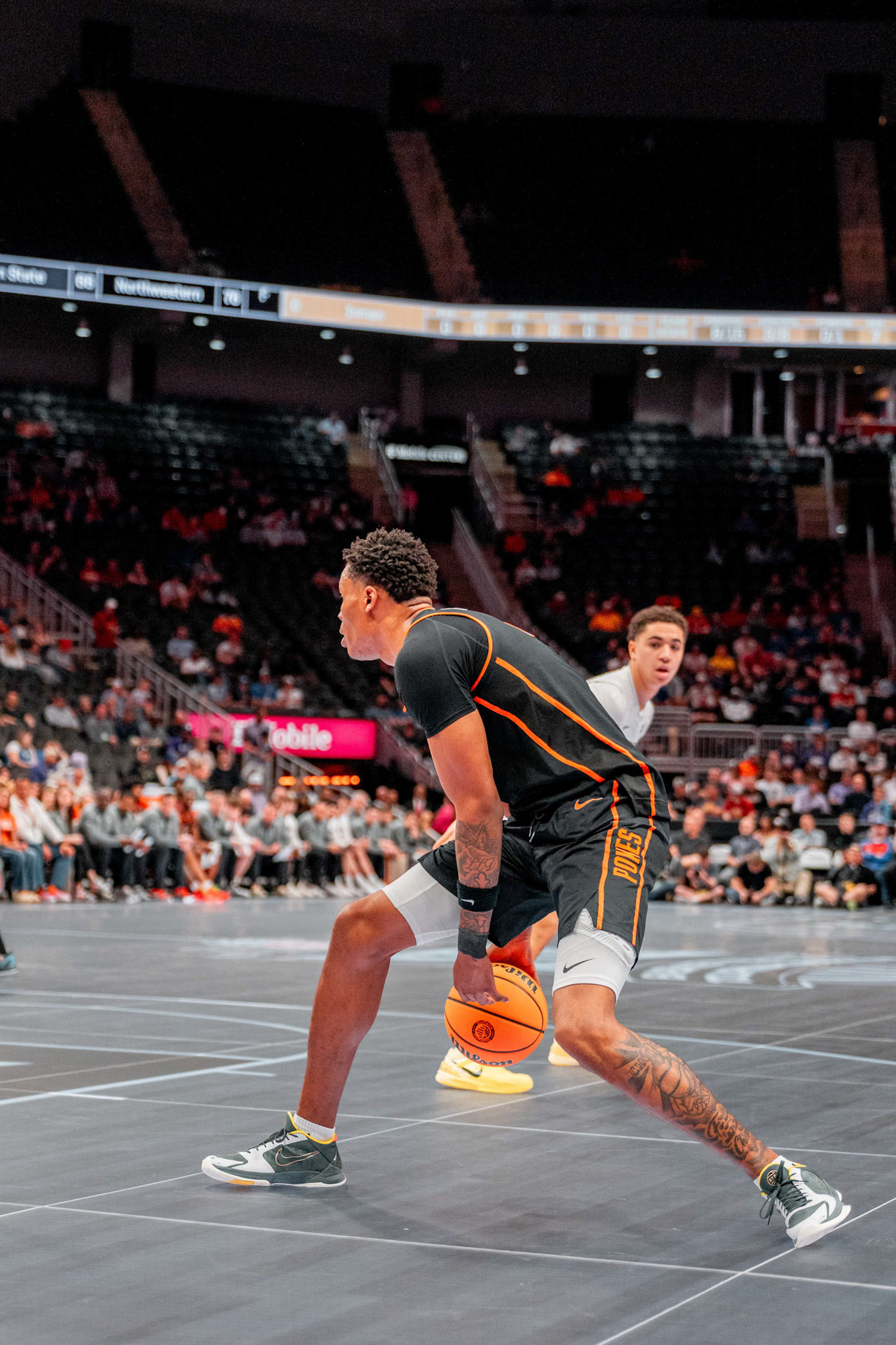 Image Taken at 2026 Phillips 66 Big 12 Men's Basketball Tournament, 11, 03, 2026, T-Mobile Center, Kansas City Missouri. Carson Skidmore/OSU Athletics