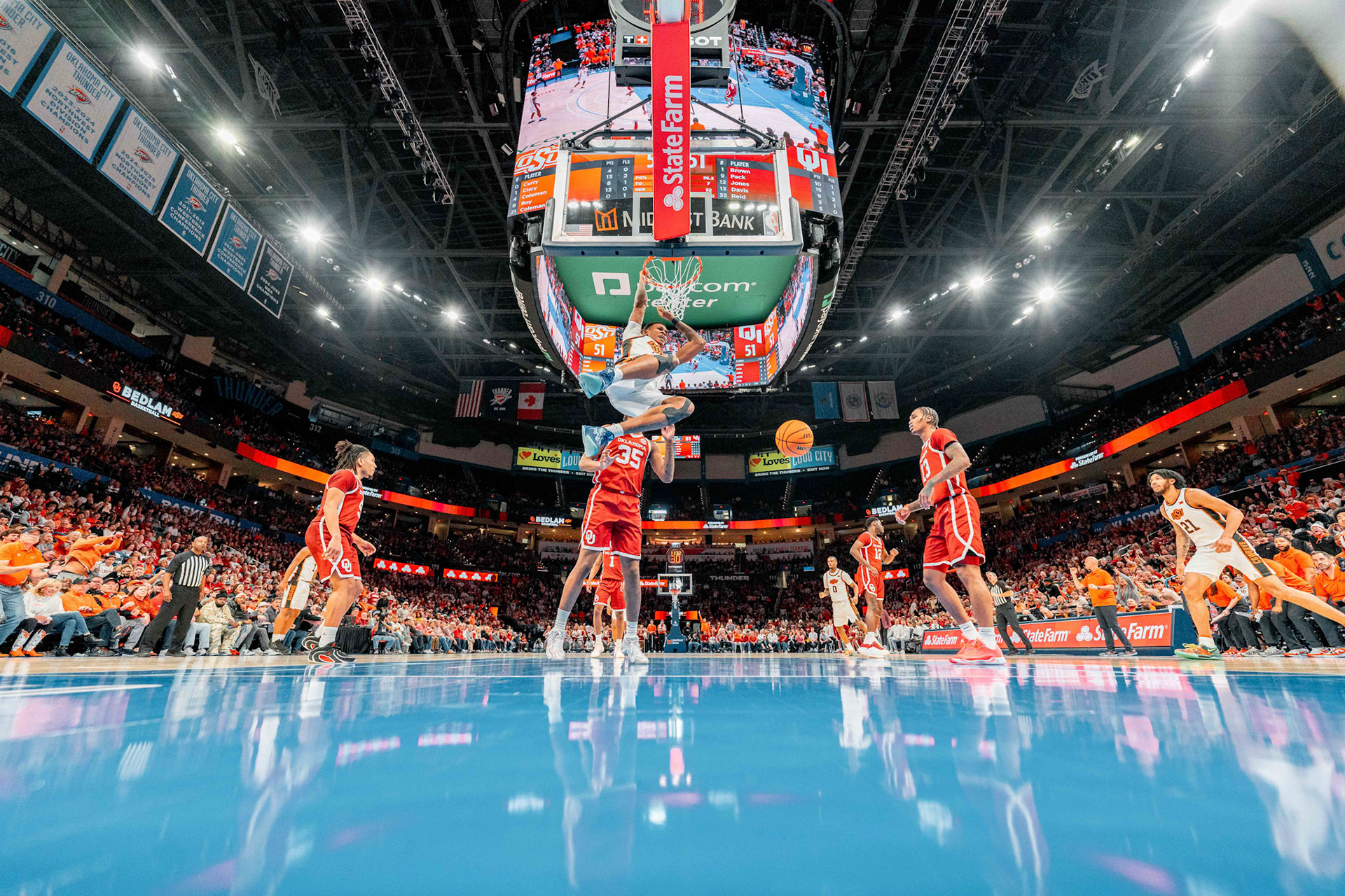 Image Taken at OkState vs Oklahoma, 13, 12, 2025, Paycom Center, Oklahoma City Oklahoma. Carson Skidmore/OSU Athletics