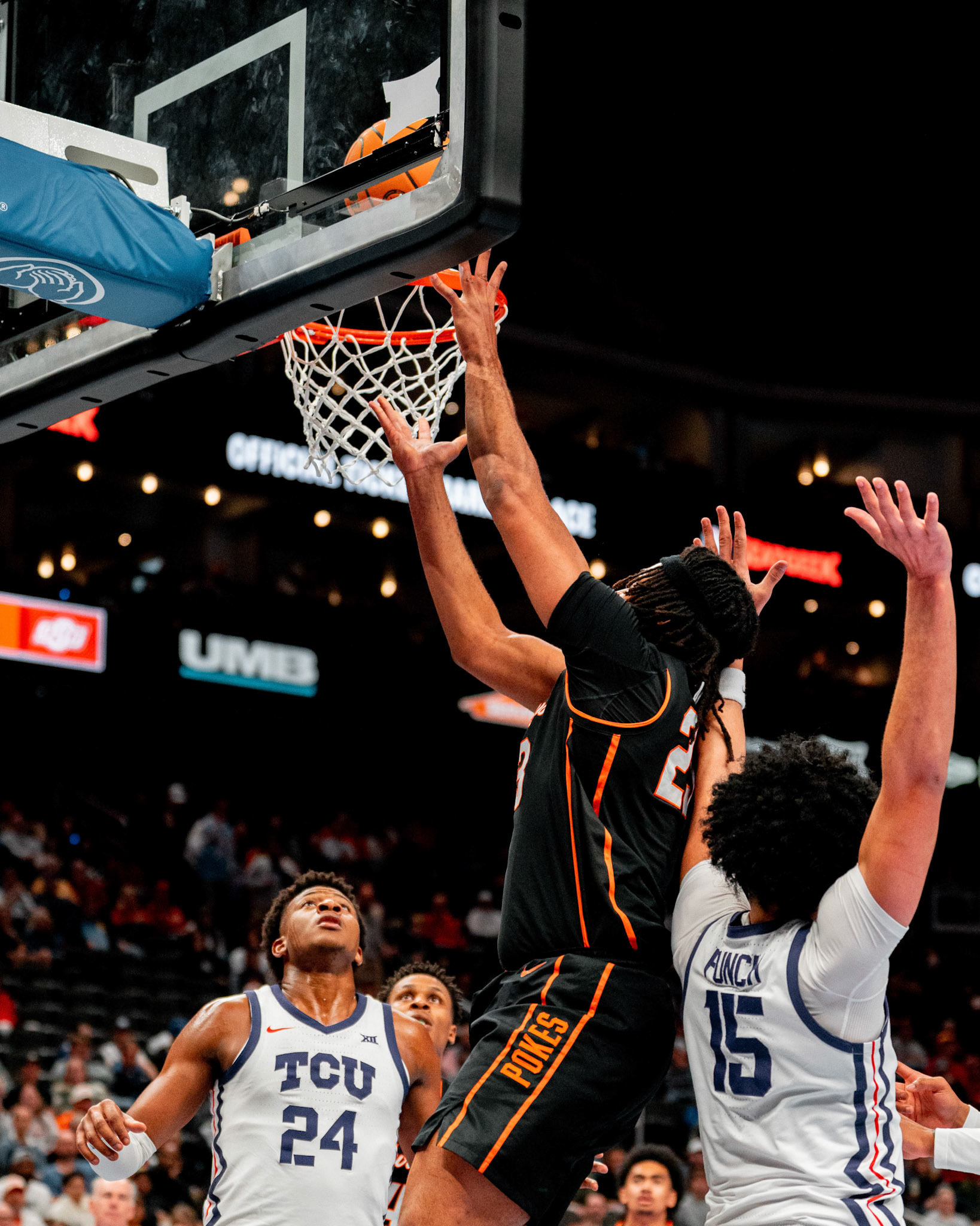 Image Taken at MBB vs TCU (Big 12 Tournamentt, 12, 03, 2026, T-Mobile Center, Kansas City Missouri. Carson Skidmore/OSU Athletics
