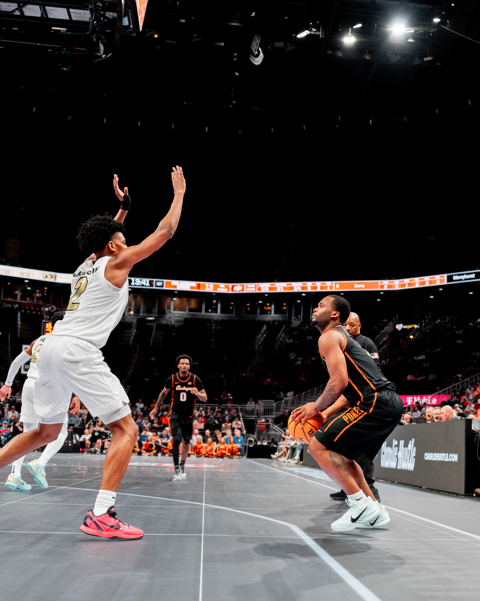 Image Taken at 2026 Phillips 66 Big 12 Men's Basketball Tournament, 11, 03, 2026, T-Mobile Center, Kansas City Missouri. Carson Skidmore/OSU Athletics