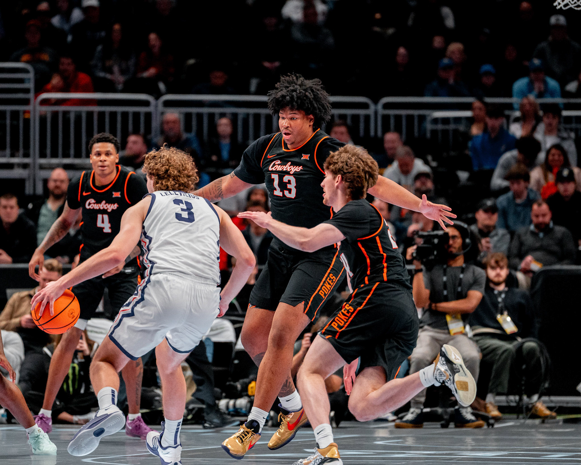 Image Taken at MBB vs TCU (Big 12 Tournamentt, 12, 03, 2026, T-Mobile Center, Kansas City Missouri. Carson Skidmore/OSU Athletics