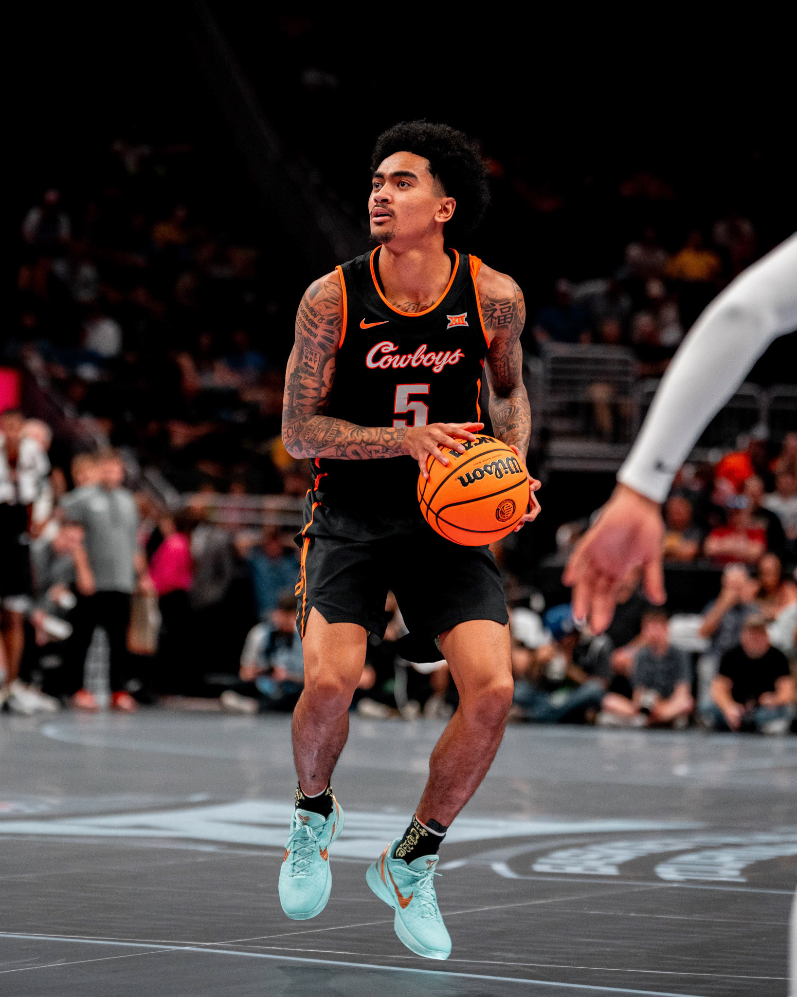 Image Taken at 2026 Phillips 66 Big 12 Men's Basketball Tournament, 11, 03, 2026, T-Mobile Center, Kansas City Missouri. Carson Skidmore/OSU Athletics