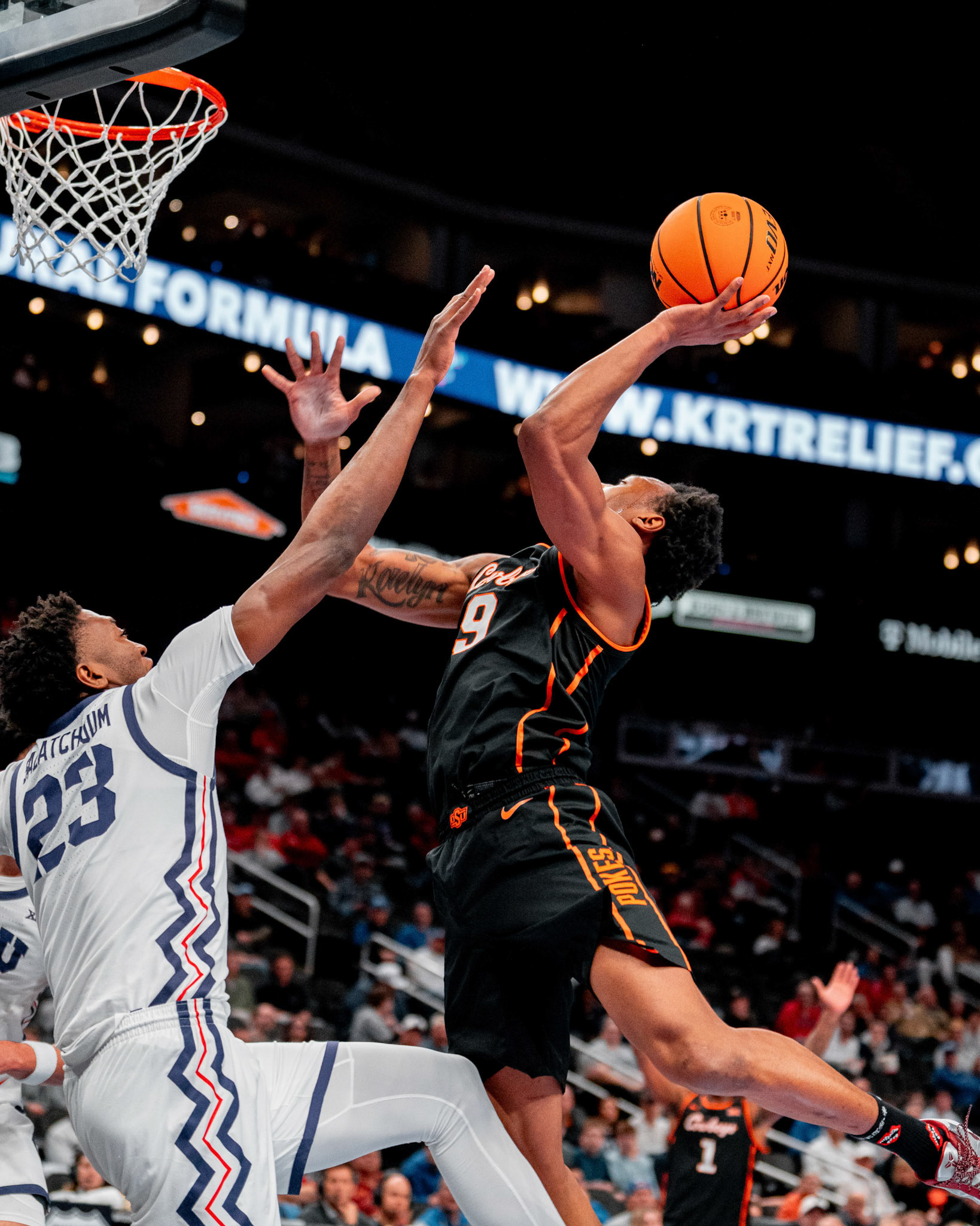 Image Taken at MBB vs TCU (Big 12 Tournamentt, 12, 03, 2026, T-Mobile Center, Kansas City Missouri. Carson Skidmore/OSU Athletics