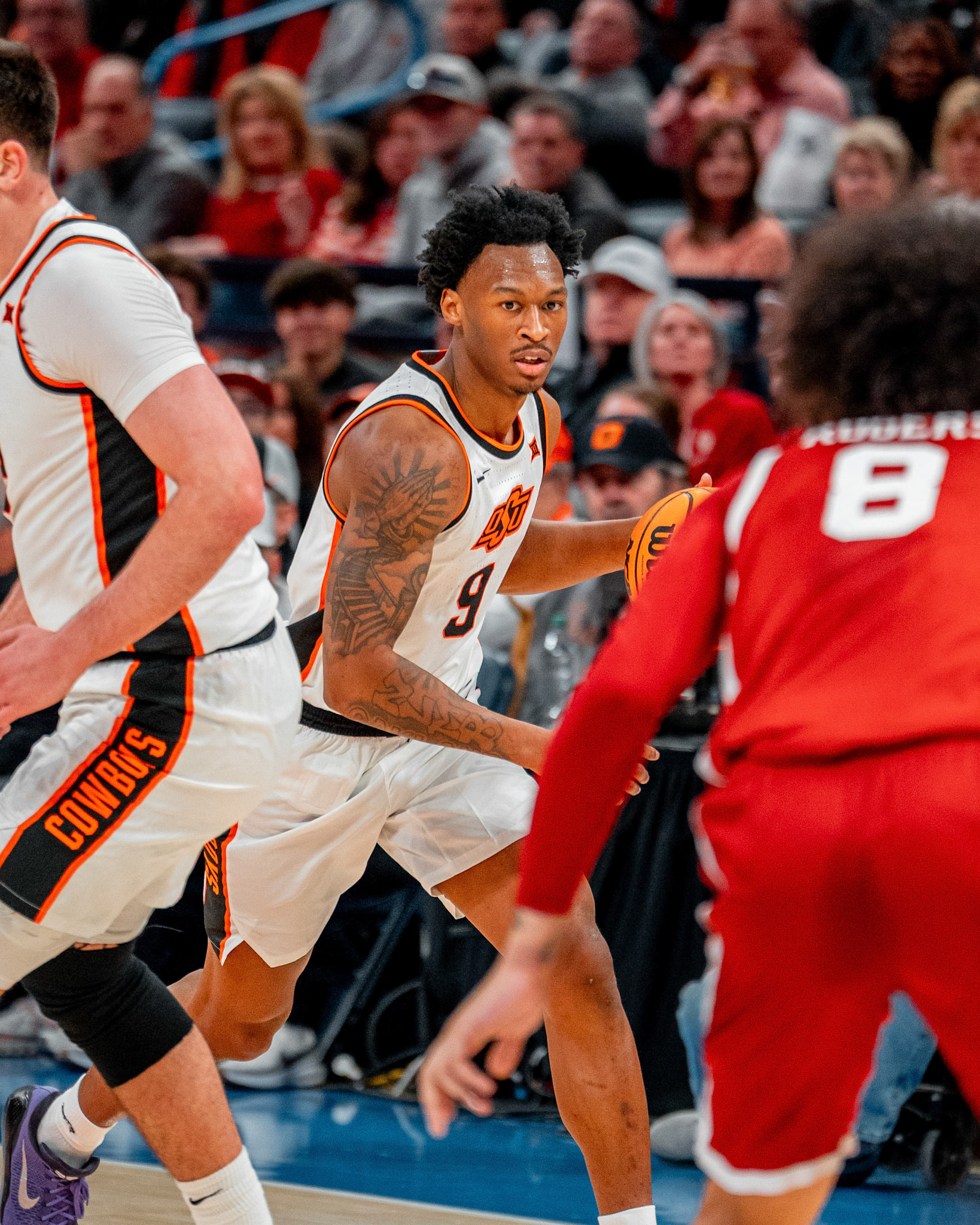 Image Taken at OkState vs Oklahoma, 13, 12, 2025, Paycom Center, Oklahoma City Oklahoma. Carson Skidmore/OSU Athletics