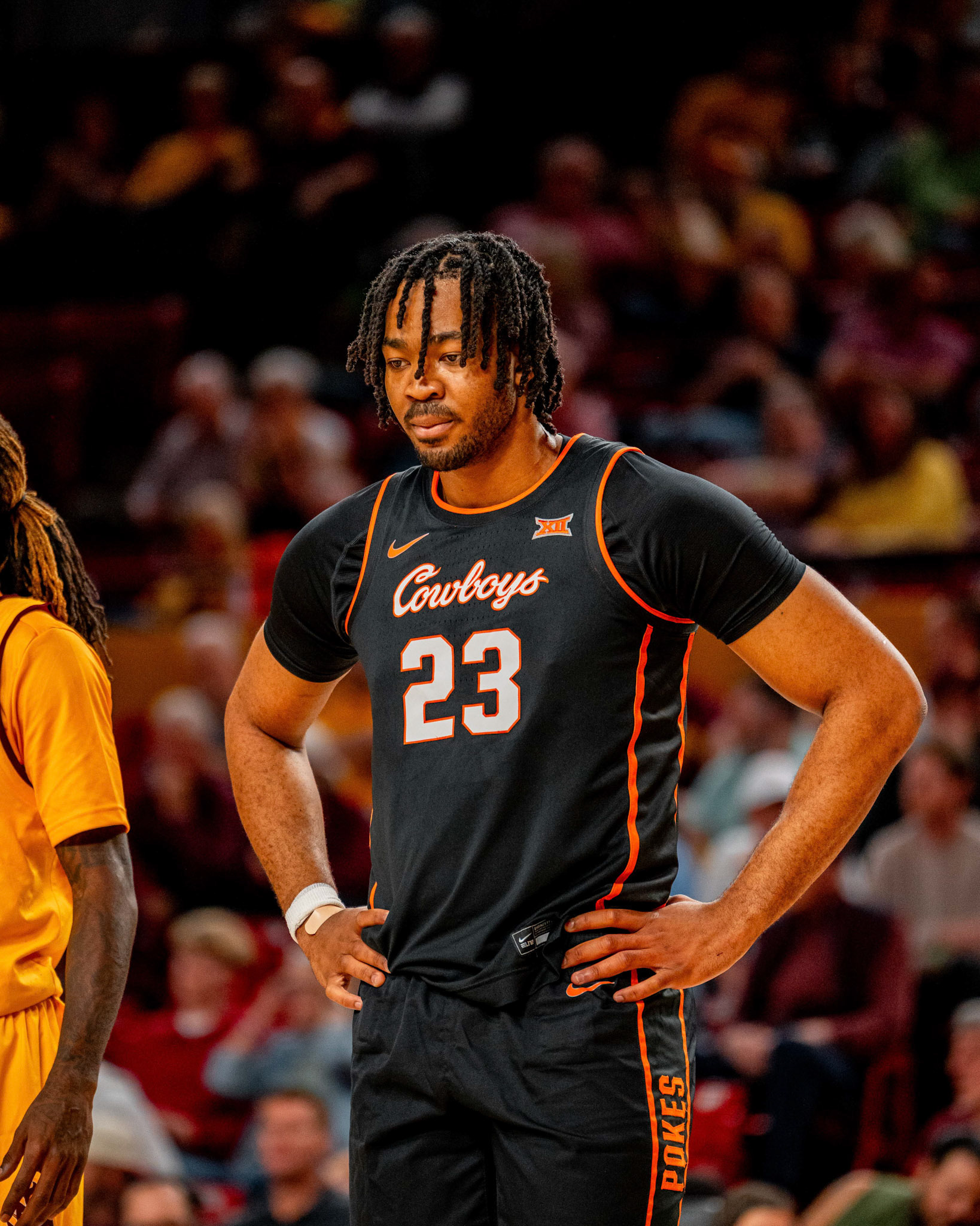 Image Taken at Oklahoma State Mens Basketball at Arizona State University, 10, 02, 2026, Desert Financial Arena, Tempe, Arizona. Carson Skidmore/OSU Athletics