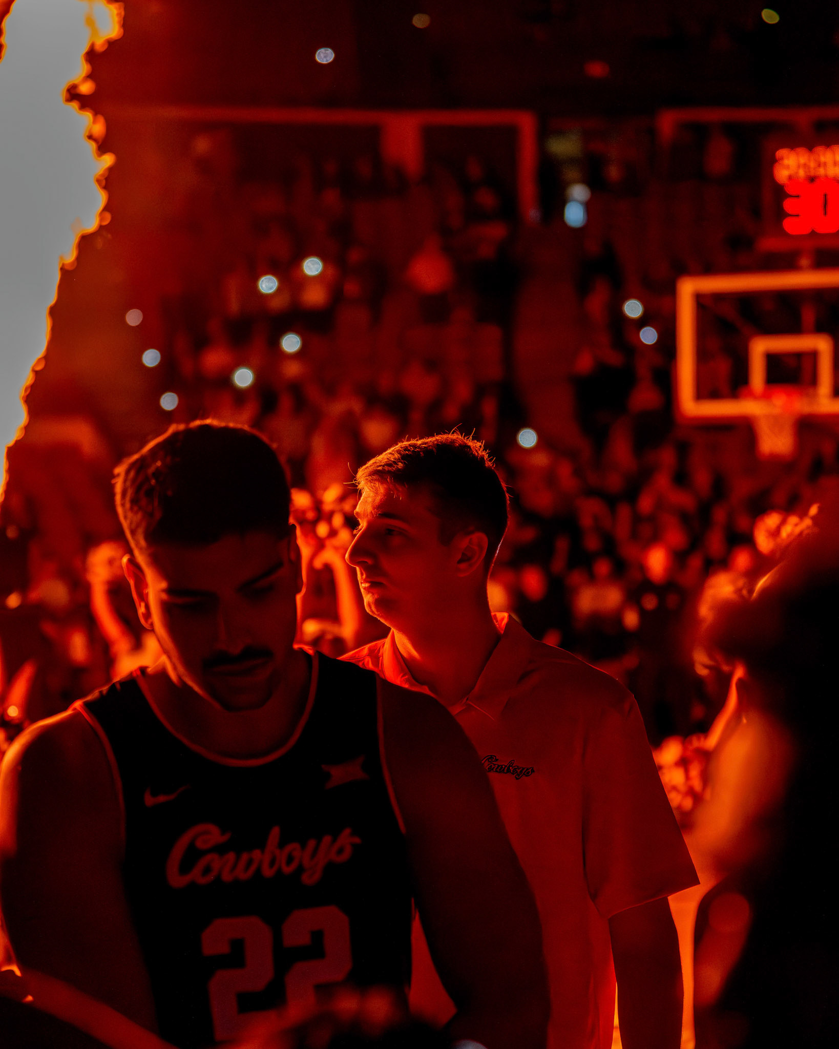 Image Taken at Oklahoma State Mens Basketball at Arizona State University, 10, 02, 2026, Desert Financial Arena, Tempe, Arizona. Carson Skidmore/OSU Athletics