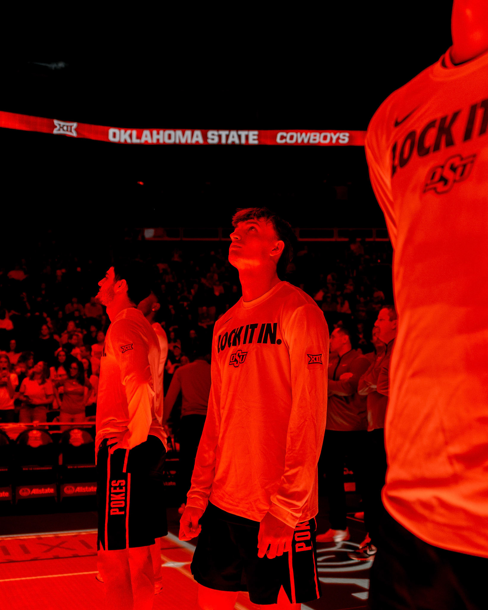 Image Taken at 2026 Phillips 66 Big 12 Men's Basketball Tournament, 11, 03, 2026, T-Mobile Center, Kansas City Missouri. Carson Skidmore/OSU Athletics