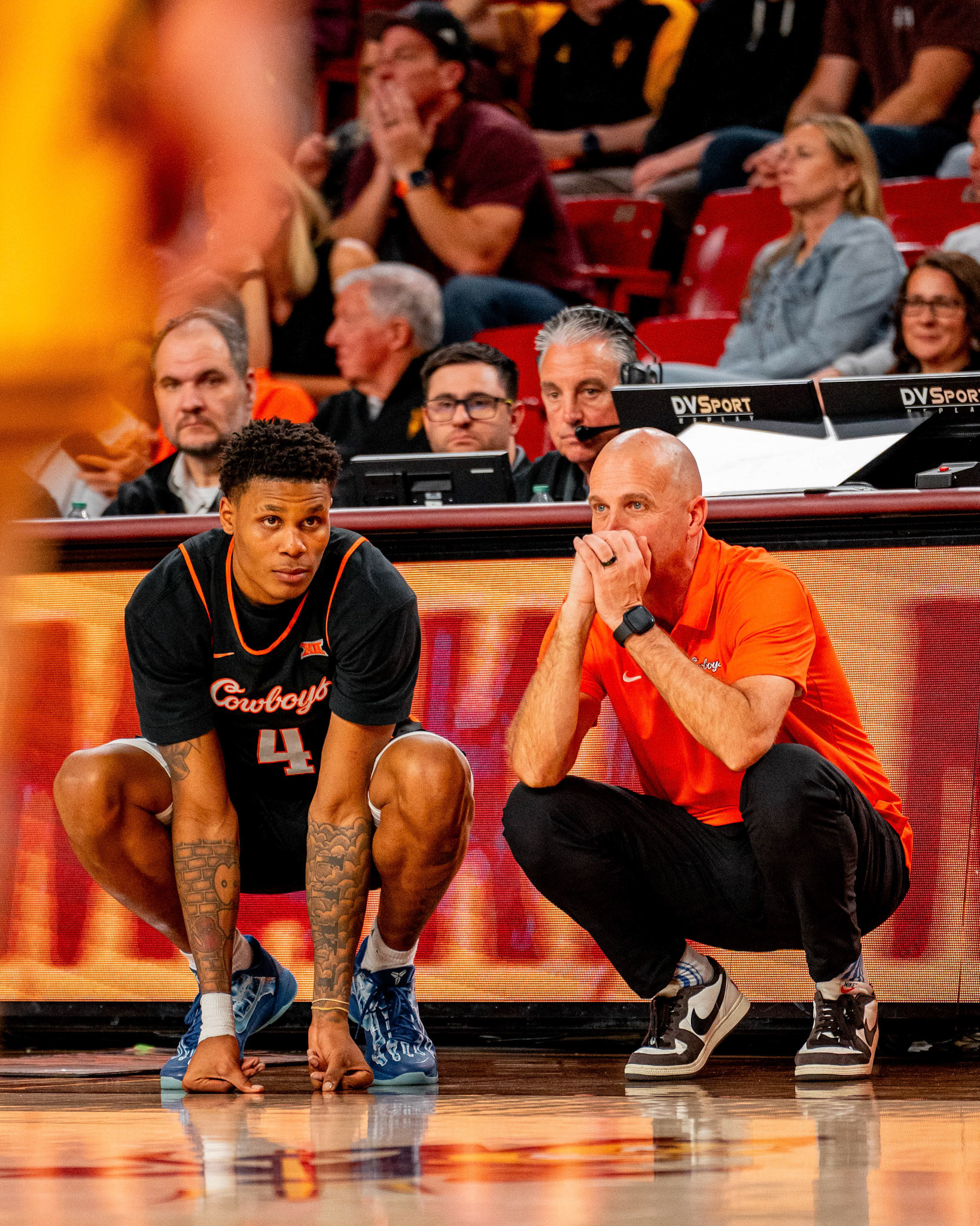 Image Taken at Oklahoma State Mens Basketball at Arizona State University, 10, 02, 2026, Desert Financial Arena, Tempe, Arizona. Carson Skidmore/OSU Athletics