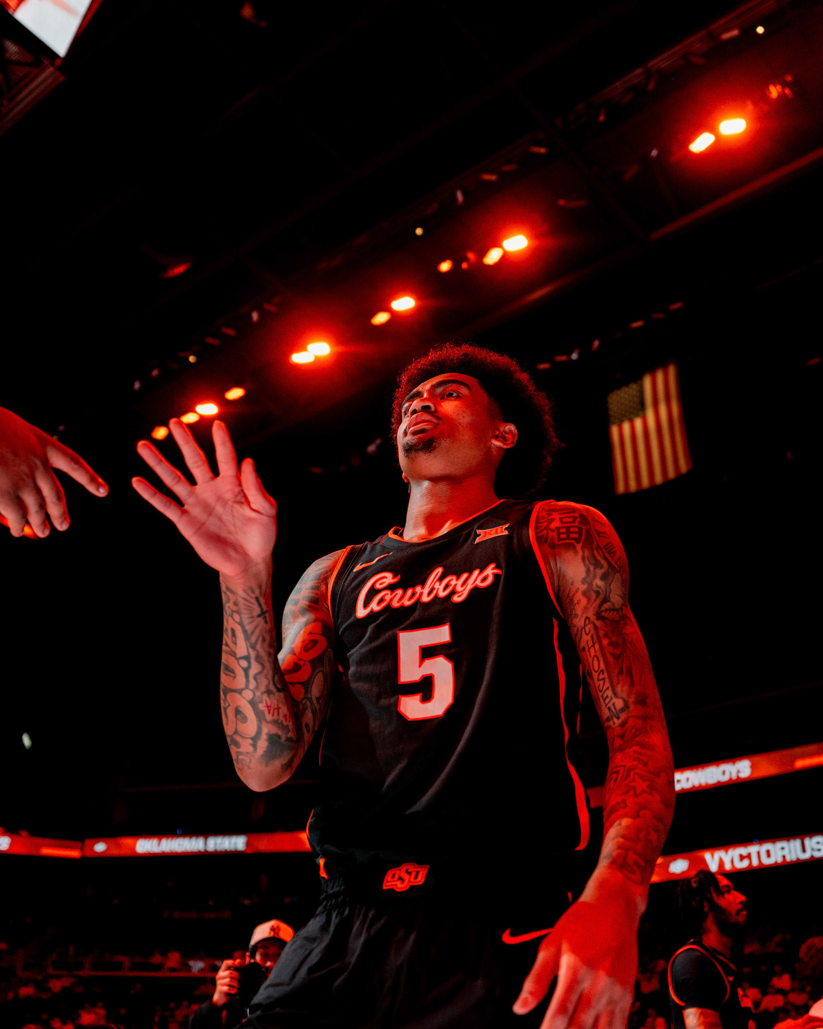 Image Taken at 2026 Phillips 66 Big 12 Men's Basketball Tournament, 11, 03, 2026, T-Mobile Center, Kansas City Missouri. Carson Skidmore/OSU Athletics