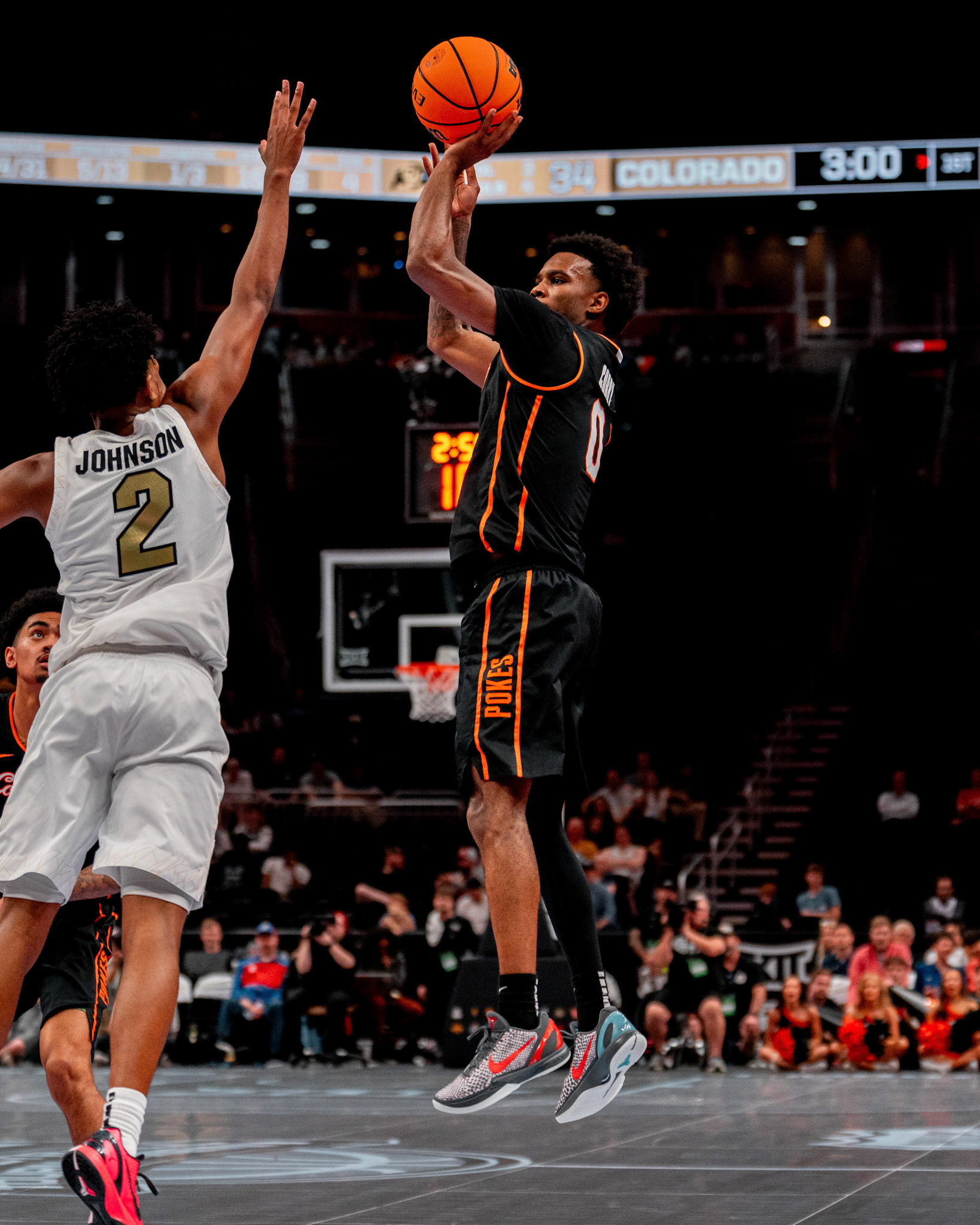 Image Taken at 2026 Phillips 66 Big 12 Men's Basketball Tournament, 11, 03, 2026, T-Mobile Center, Kansas City Missouri. Carson Skidmore/OSU Athletics