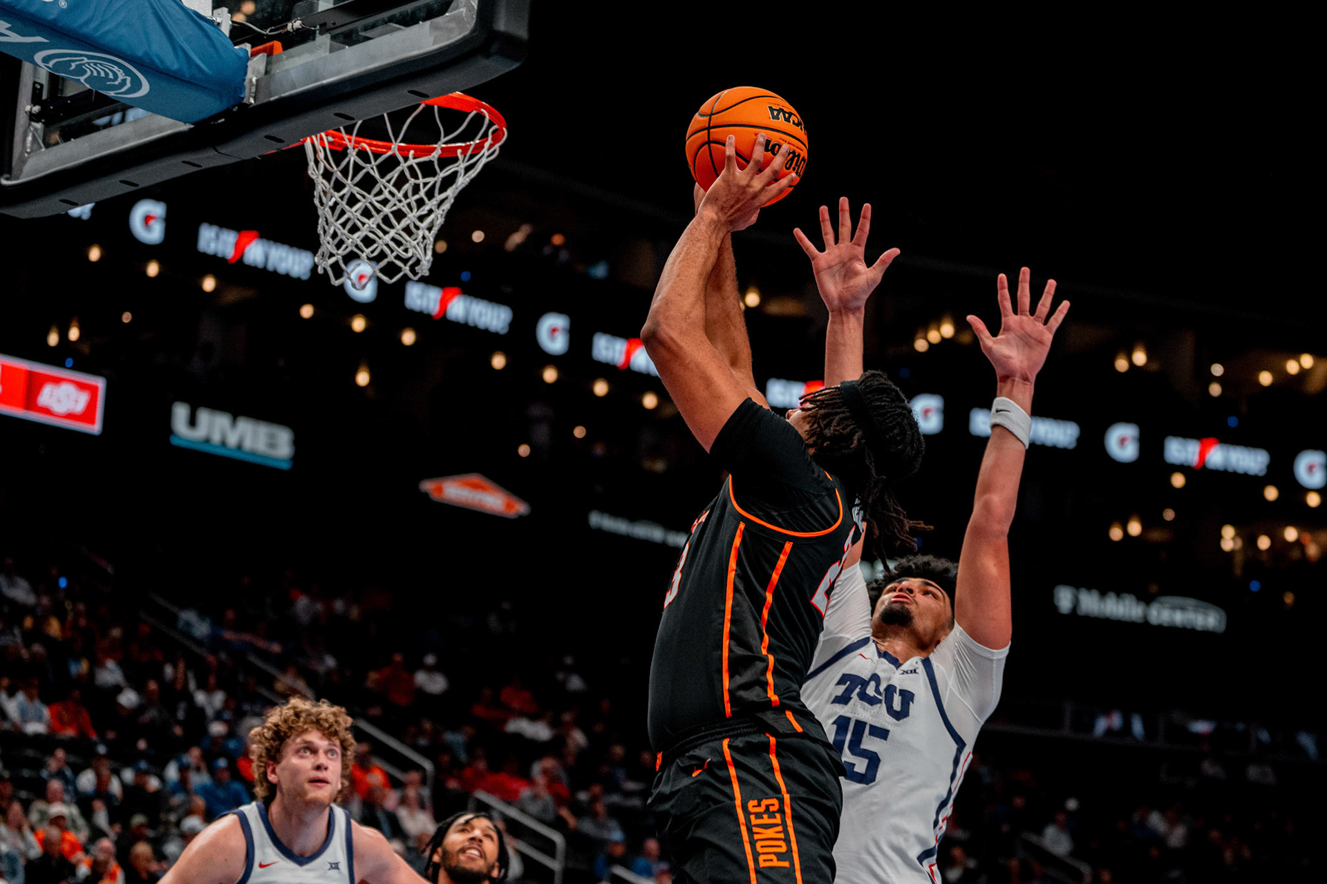 Image Taken at MBB vs TCU (Big 12 Tournamentt, 12, 03, 2026, T-Mobile Center, Kansas City Missouri. Carson Skidmore/OSU Athletics