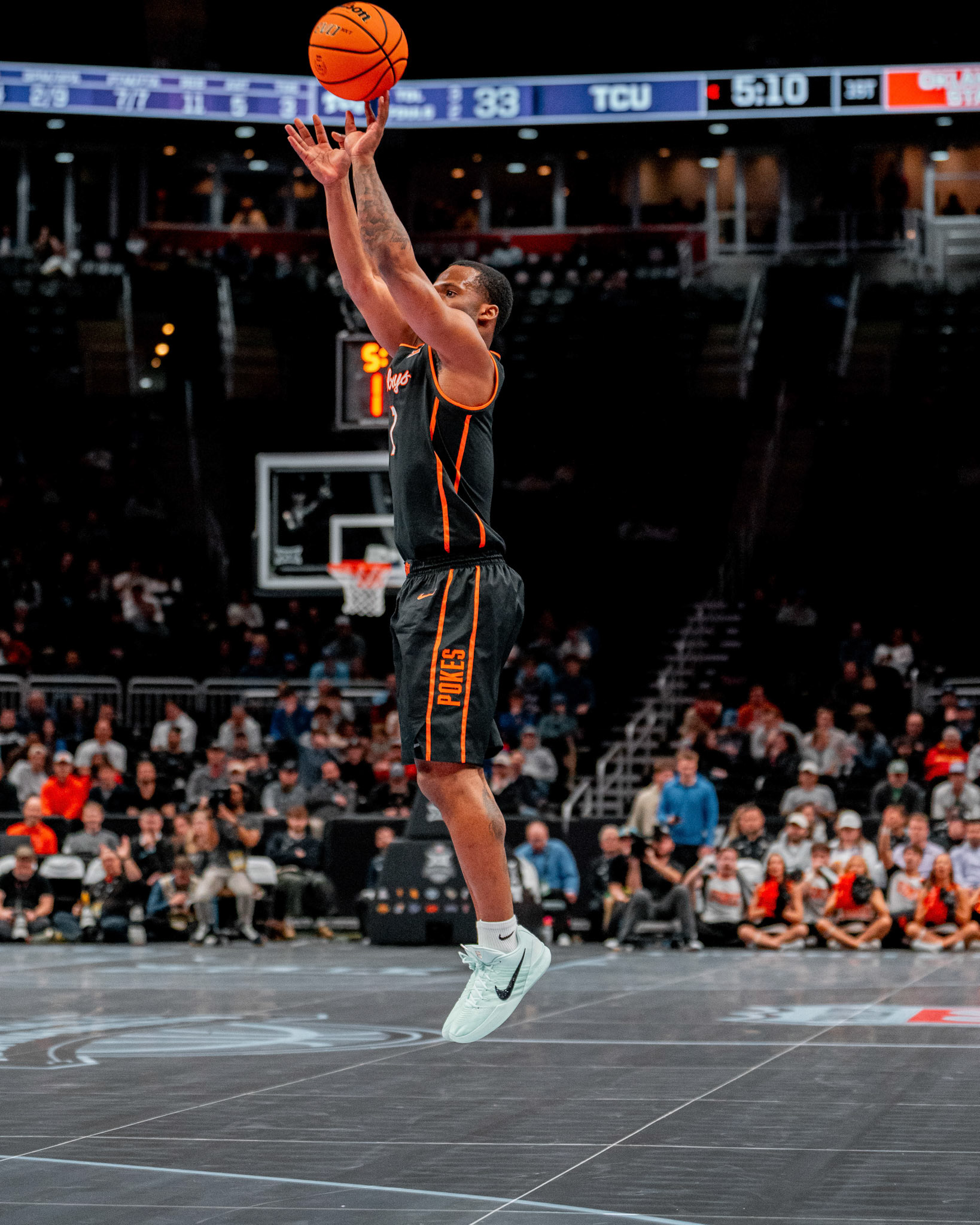 Image Taken at MBB vs TCU (Big 12 Tournamentt, 12, 03, 2026, T-Mobile Center, Kansas City Missouri. Carson Skidmore/OSU Athletics