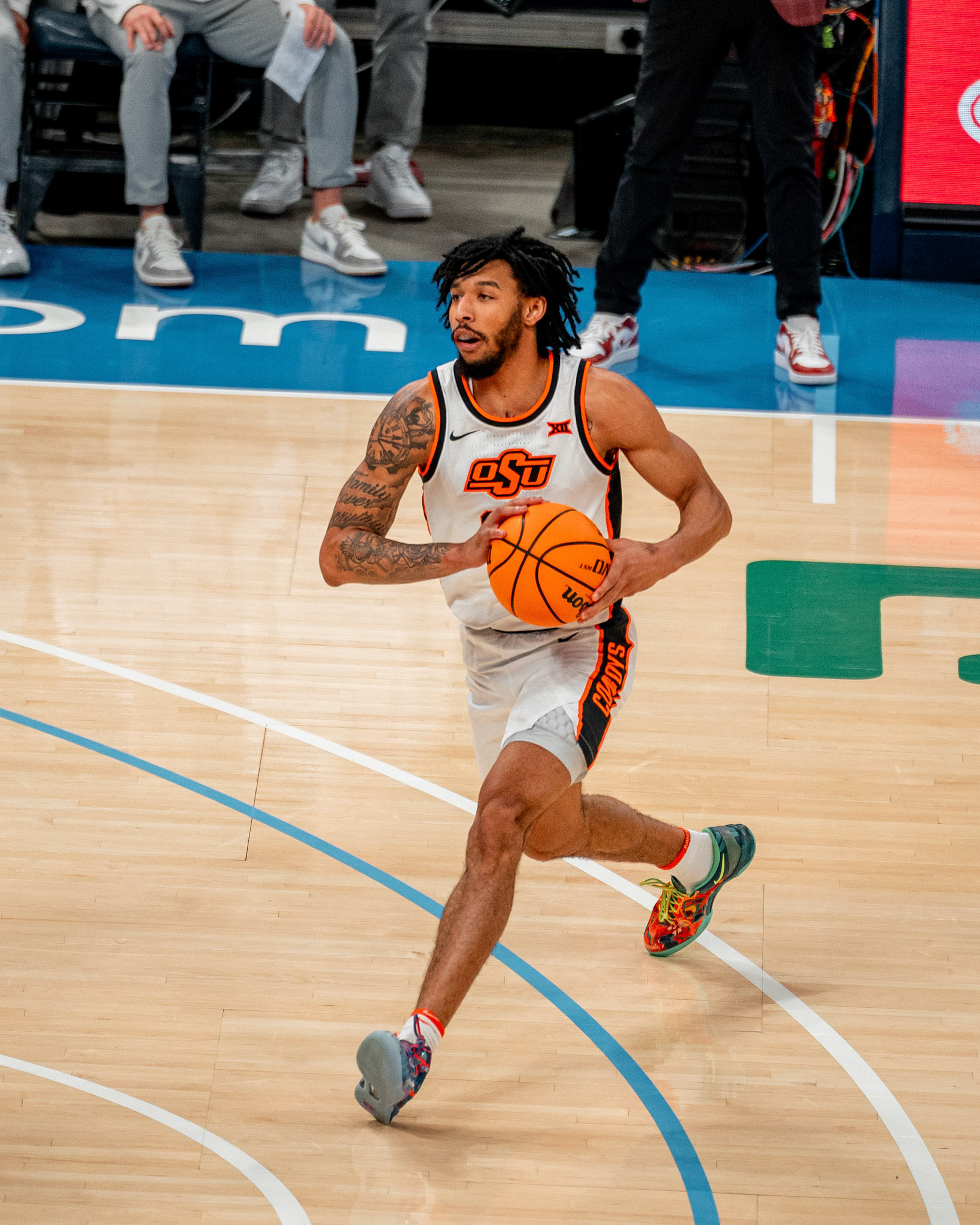 Image Taken at OkState vs Oklahoma, 13, 12, 2025, Paycom Center, Oklahoma City Oklahoma. Carson Skidmore/OSU Athletics