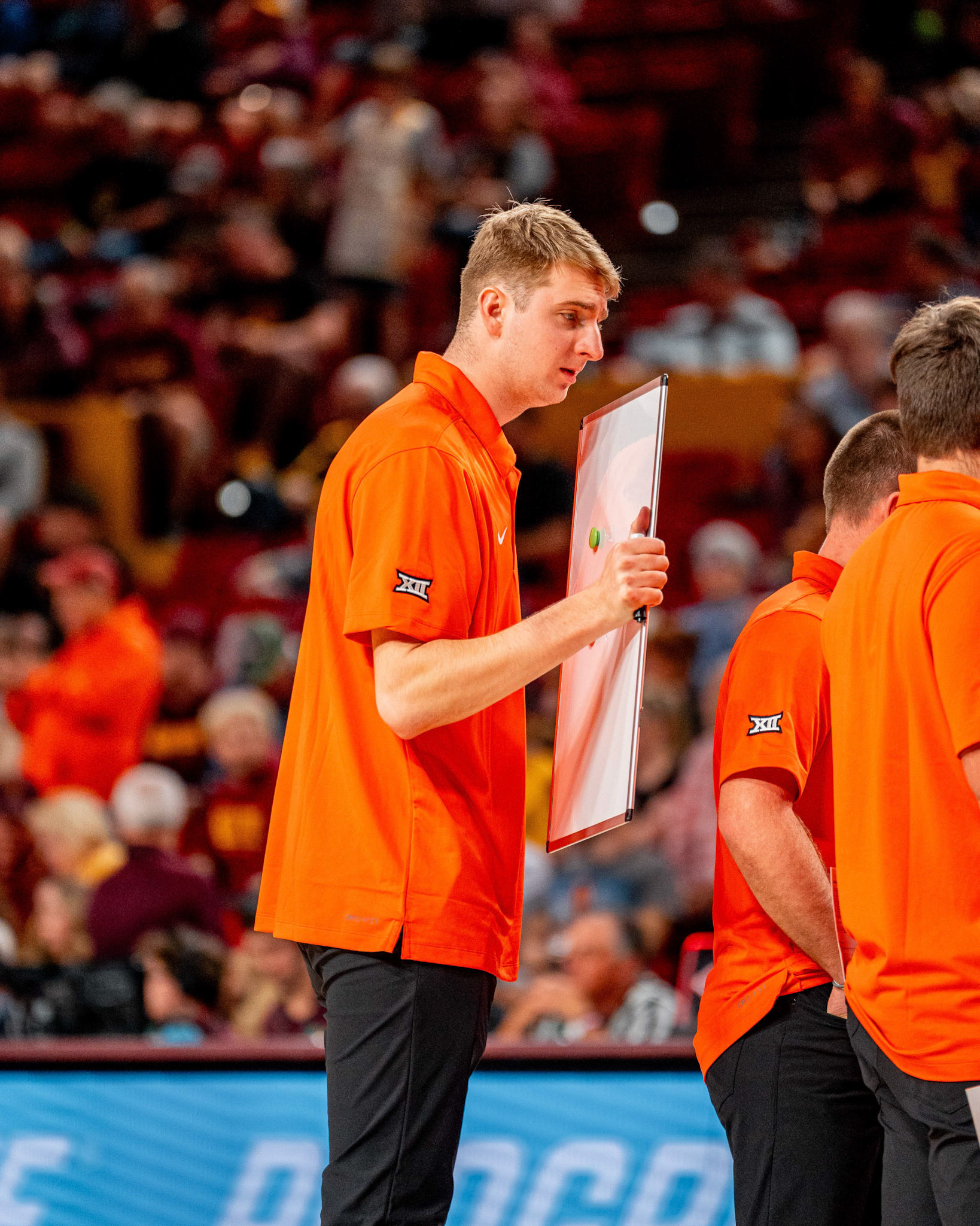 Image Taken at Oklahoma State Mens Basketball at Arizona State University, 10, 02, 2026, Desert Financial Arena, Tempe, Arizona. Carson Skidmore/OSU Athletics