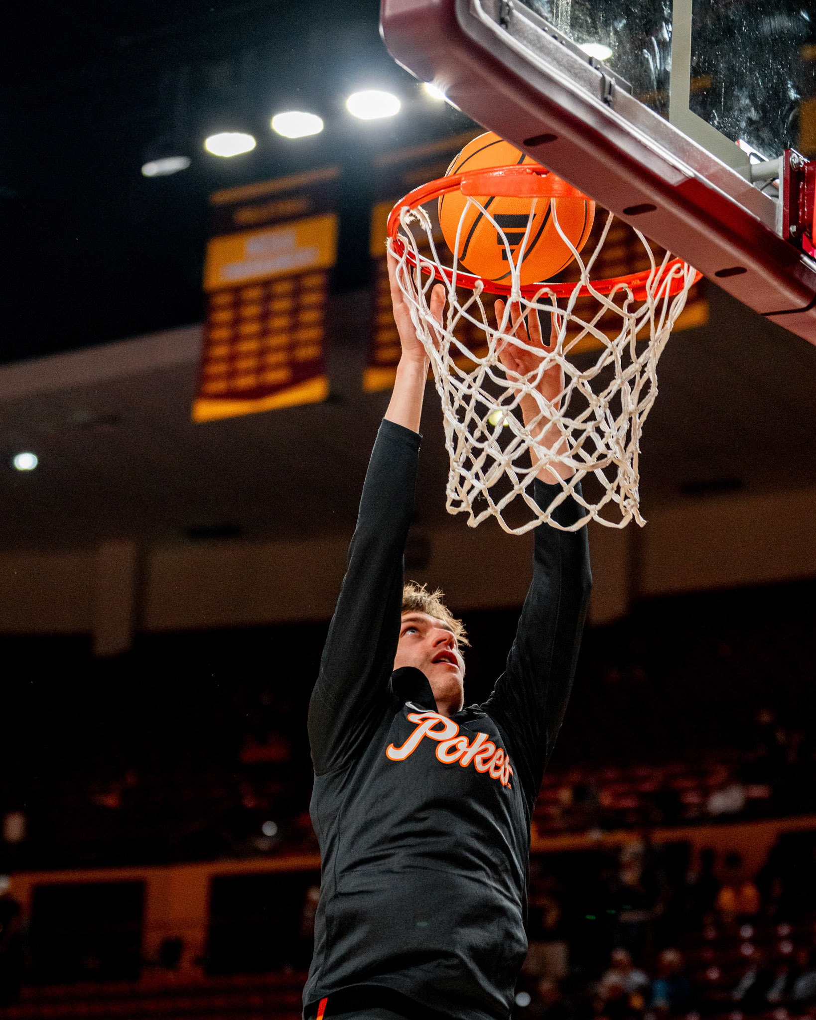 Image Taken at Oklahoma State Mens Basketball at Arizona State University, 10, 02, 2026, Desert Financial Arena, Tempe, Arizona. Carson Skidmore/OSU Athletics