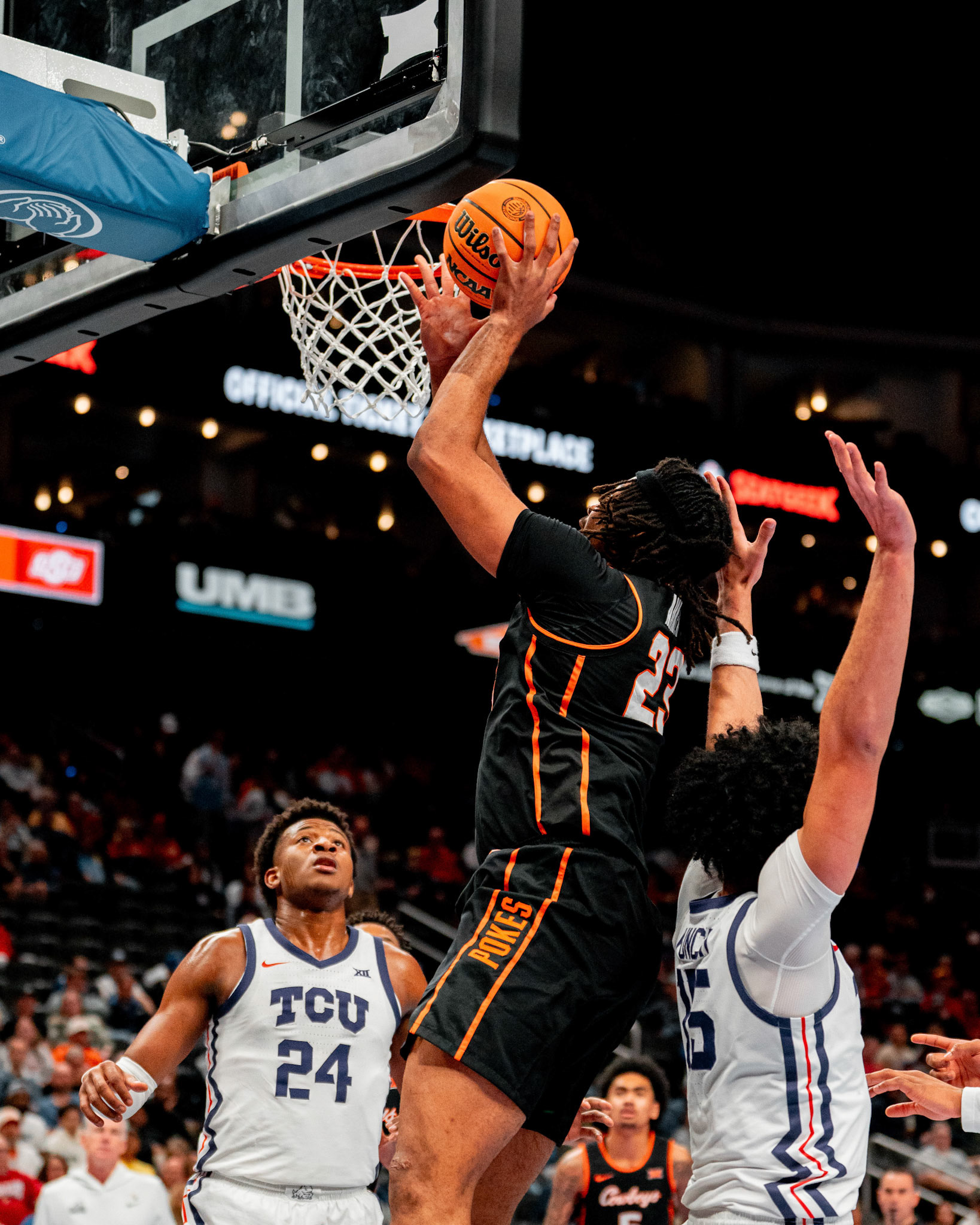 Image Taken at MBB vs TCU (Big 12 Tournamentt, 12, 03, 2026, T-Mobile Center, Kansas City Missouri. Carson Skidmore/OSU Athletics