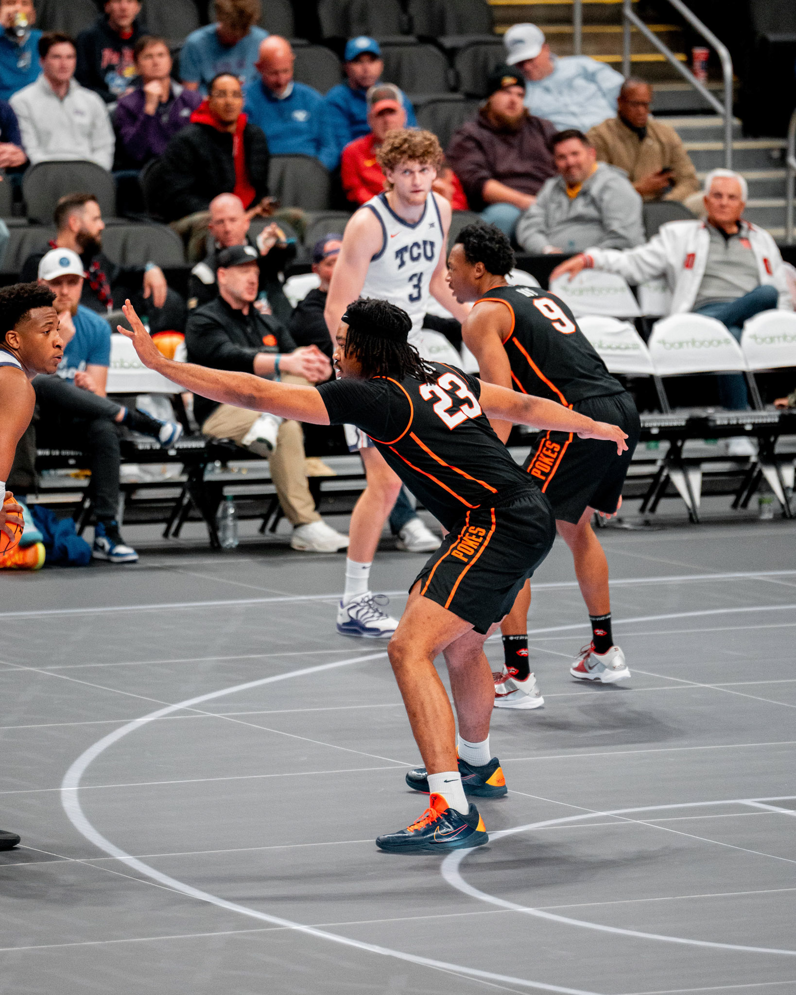 Image Taken at MBB vs TCU (Big 12 Tournamentt, 12, 03, 2026, T-Mobile Center, Kansas City Missouri. Carson Skidmore/OSU Athletics