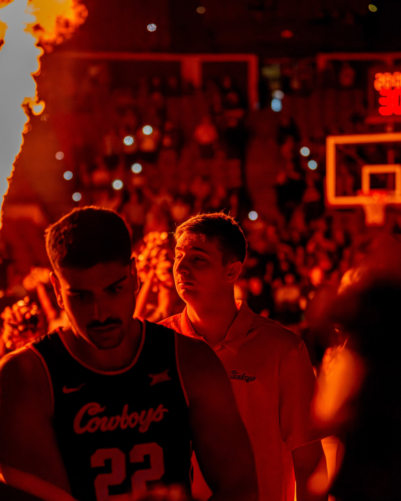 Image Taken at Oklahoma State Mens Basketball at Arizona State University, 10, 02, 2026, Desert Financial Arena, Tempe, Arizona. Carson Skidmore/OSU Athletics