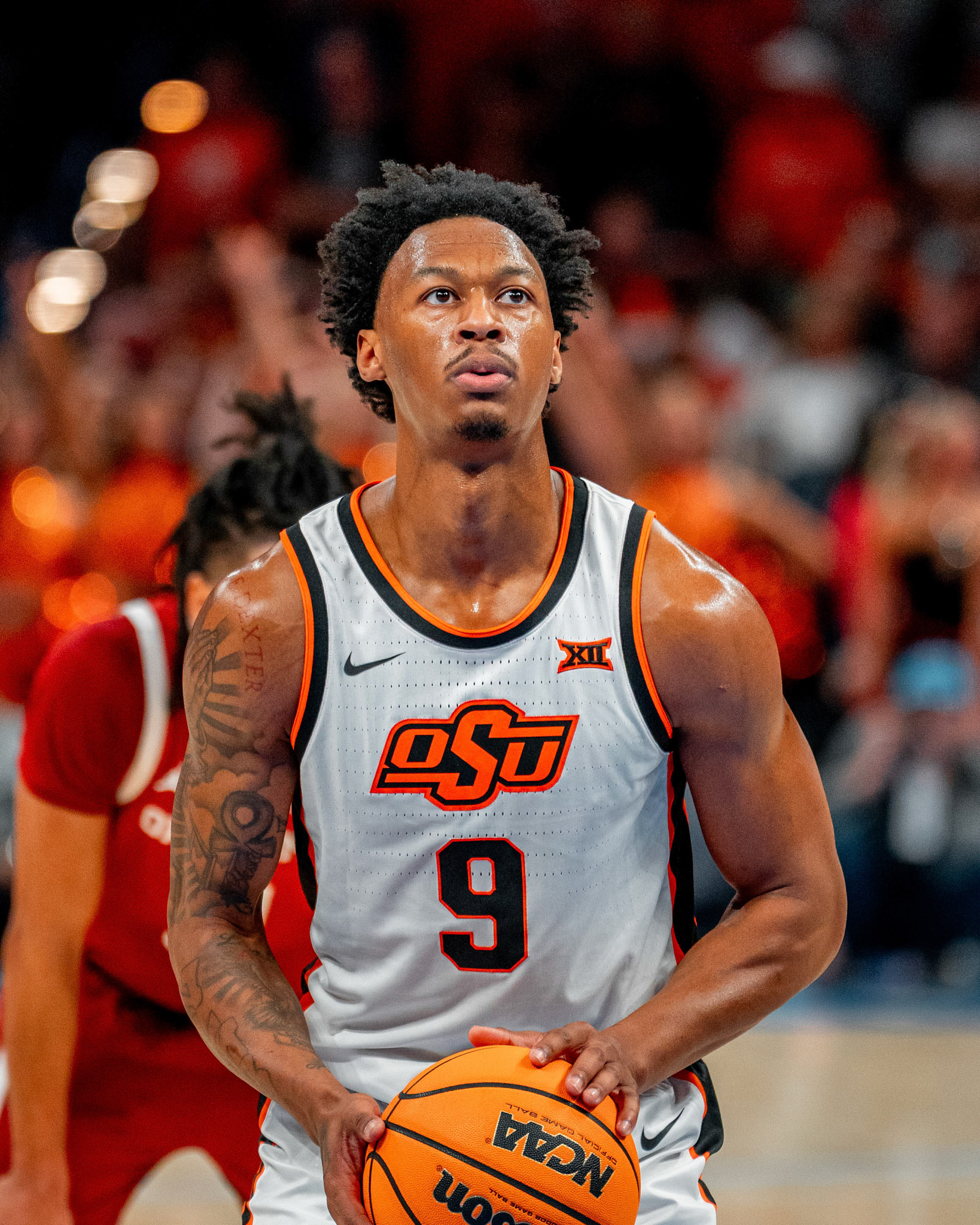 Image Taken at OkState vs Oklahoma, 13, 12, 2025, Paycom Center, Oklahoma City Oklahoma. Carson Skidmore/OSU Athletics