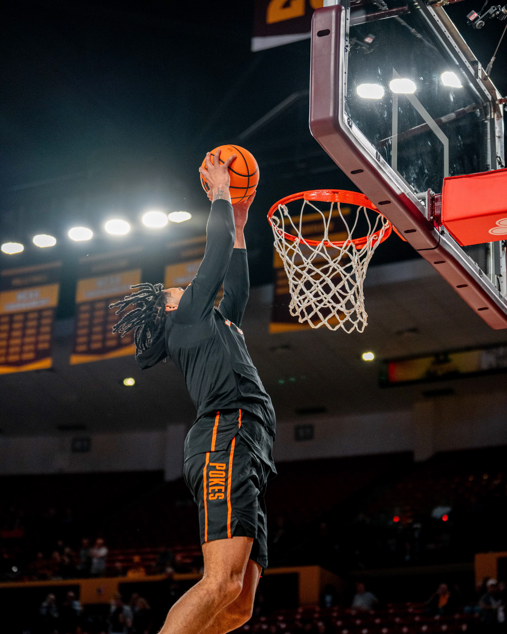 Image Taken at Oklahoma State Mens Basketball at Arizona State University, 10, 02, 2026, Desert Financial Arena, Tempe, Arizona. Carson Skidmore/OSU Athletics
