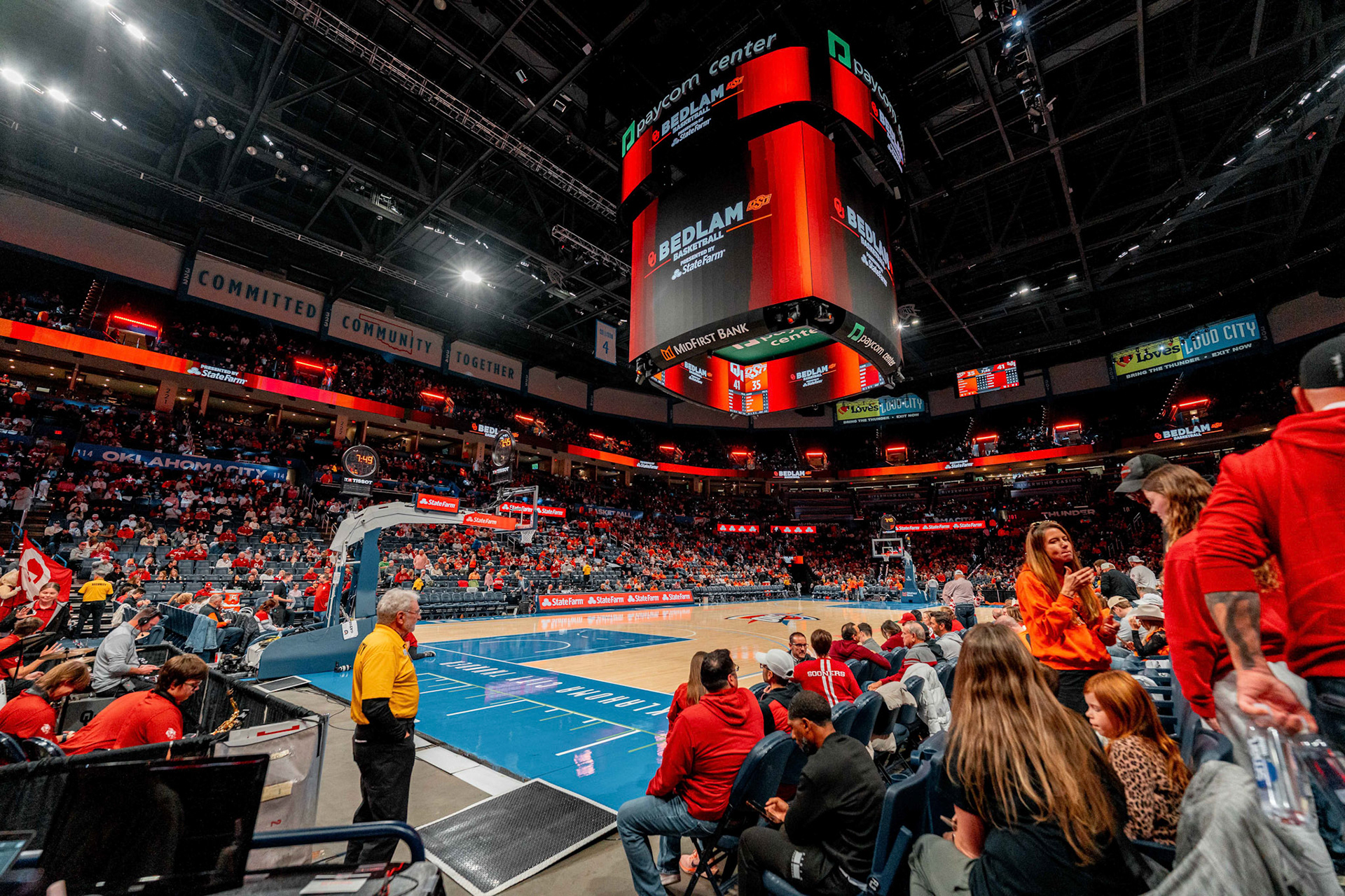 Image Taken at OkState vs Oklahoma, 13, 12, 2025, Paycom Center, Oklahoma City Oklahoma. Carson Skidmore/OSU Athletics