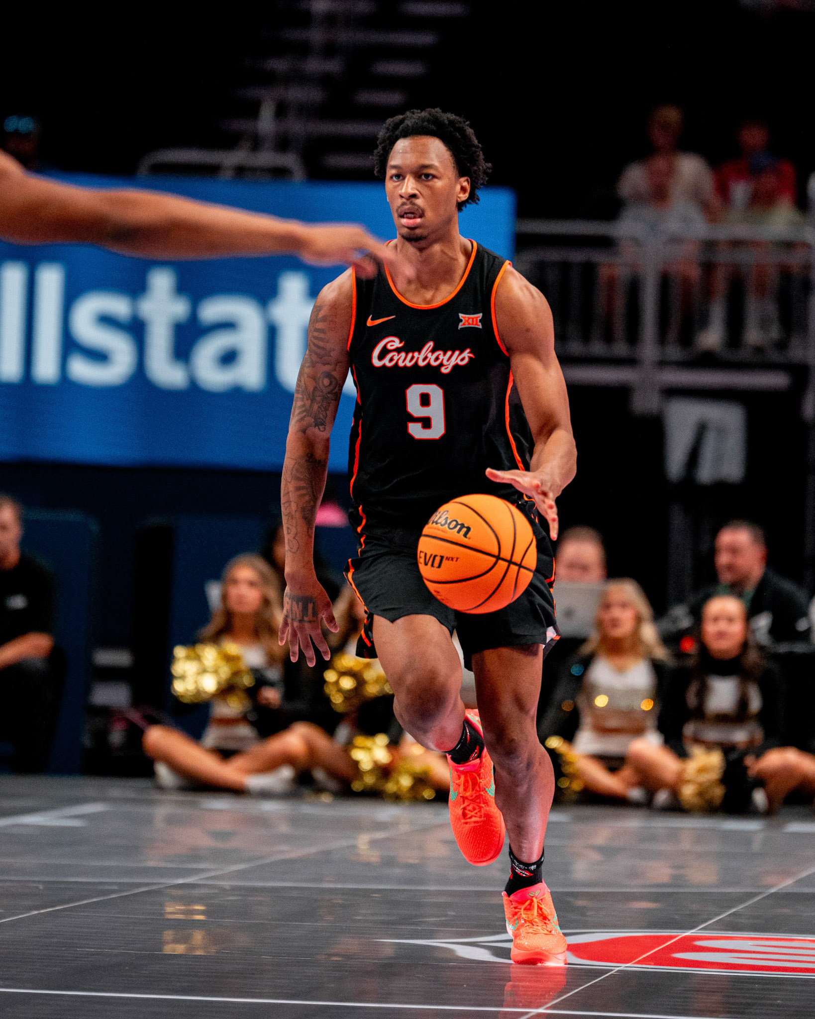 Image Taken at 2026 Phillips 66 Big 12 Men's Basketball Tournament, 11, 03, 2026, T-Mobile Center, Kansas City Missouri. Carson Skidmore/OSU Athletics