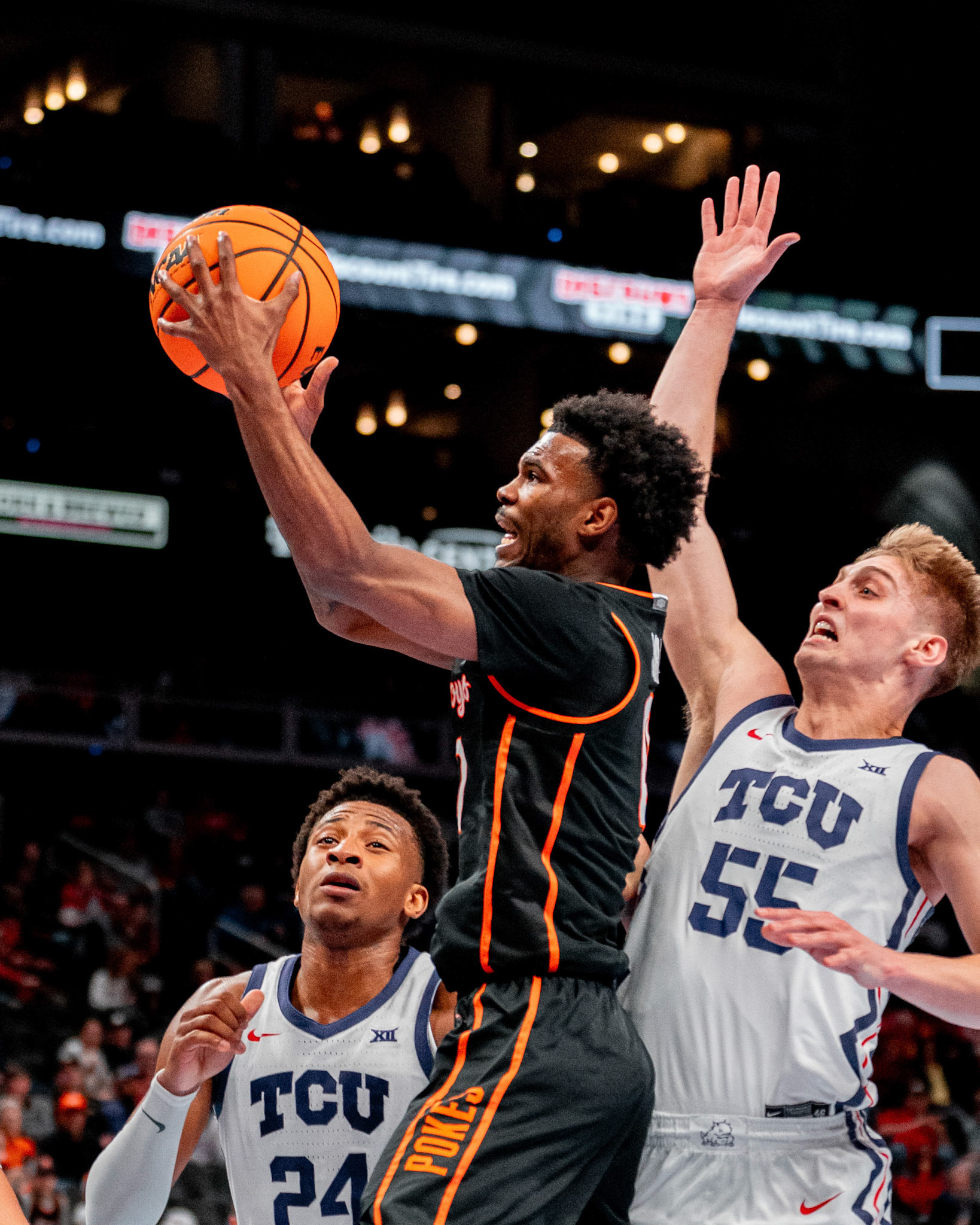 Image Taken at MBB vs TCU (Big 12 Tournamentt, 12, 03, 2026, T-Mobile Center, Kansas City Missouri. Carson Skidmore/OSU Athletics