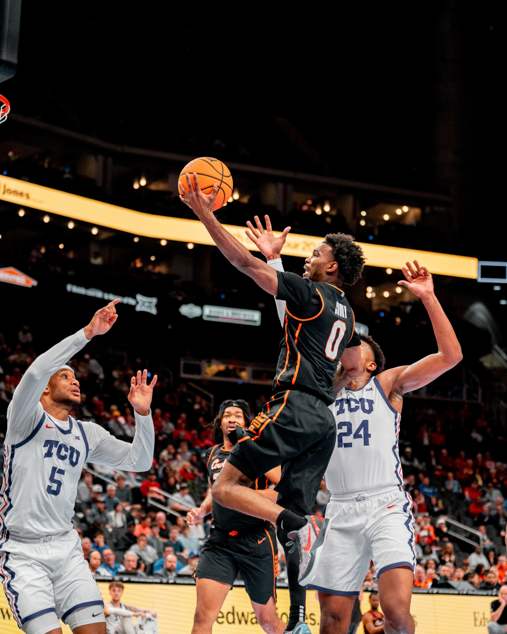 Image Taken at MBB vs TCU (Big 12 Tournamentt, 12, 03, 2026, T-Mobile Center, Kansas City Missouri. Carson Skidmore/OSU Athletics