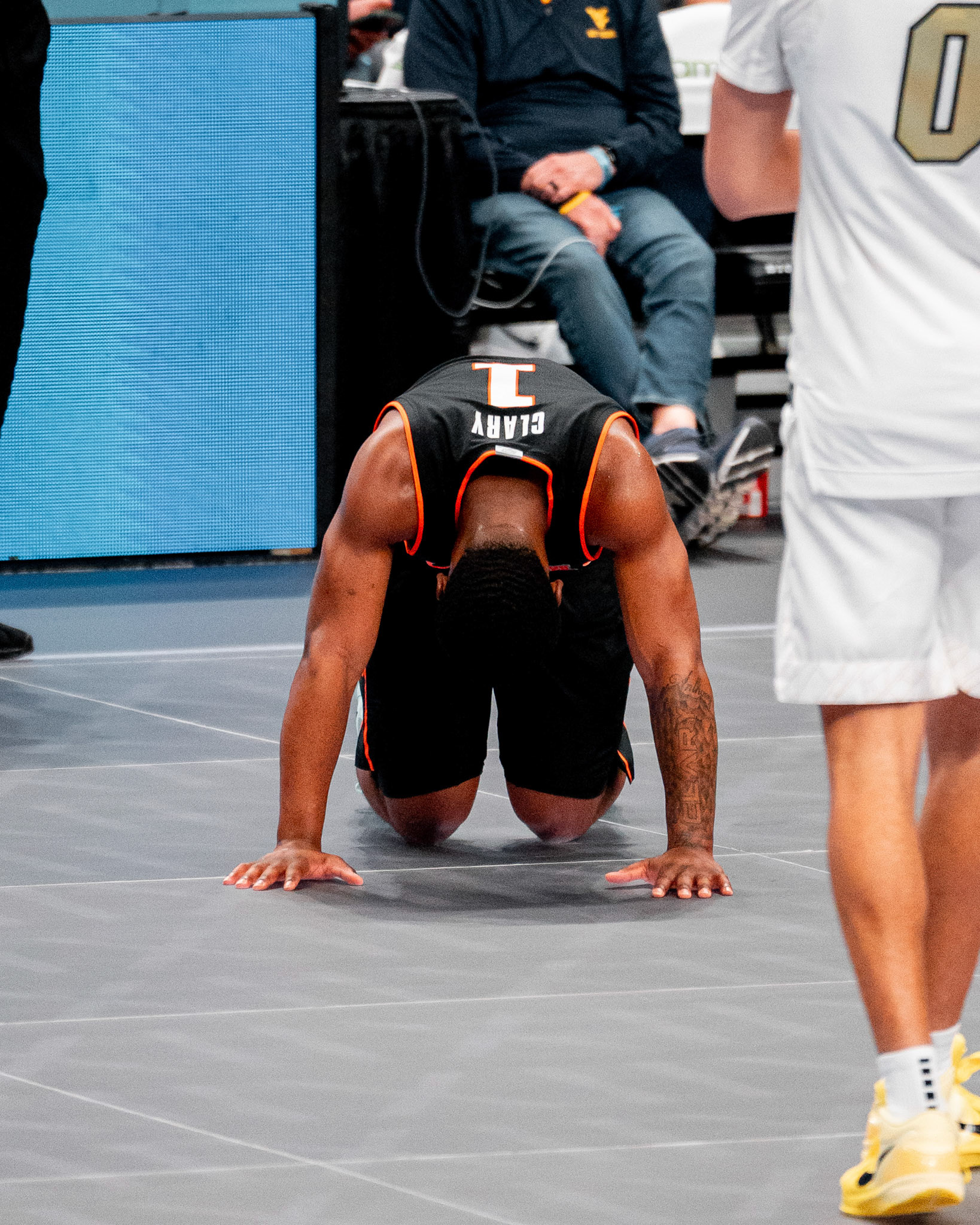 Image Taken at 2026 Phillips 66 Big 12 Men's Basketball Tournament, 11, 03, 2026, T-Mobile Center, Kansas City Missouri. Carson Skidmore/OSU Athletics