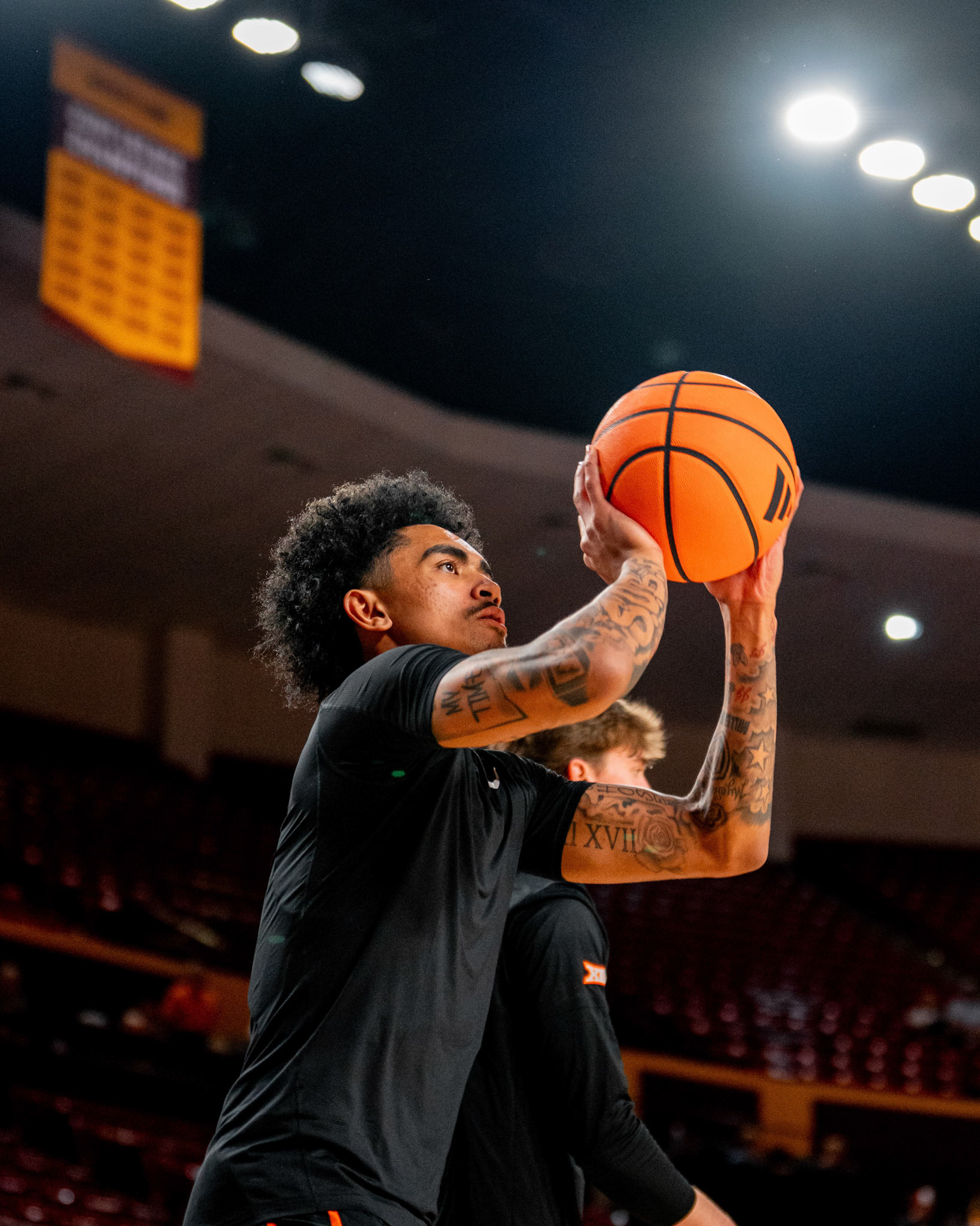 Image Taken at Oklahoma State Mens Basketball at Arizona State University, 10, 02, 2026, Desert Financial Arena, Tempe, Arizona. Carson Skidmore/OSU Athletics