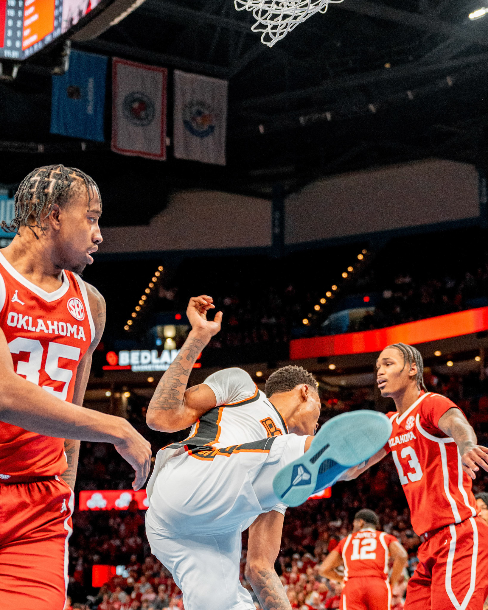 Image Taken at OkState vs Oklahoma, 13, 12, 2025, Paycom Center, Oklahoma City Oklahoma. Carson Skidmore/OSU Athletics